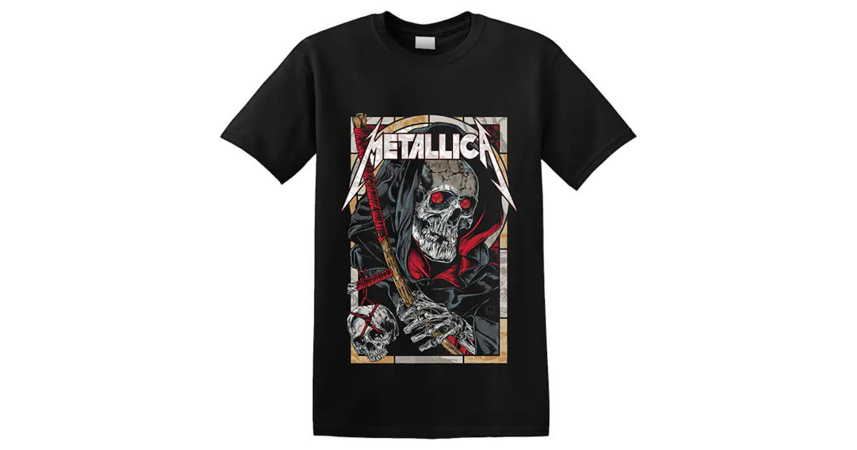 Metallica Death Reaper T-shirt zwart 4XL 100% katoen Band merch, Bands Metallica Death Reaper T-shirt zwart 4XL 100% katoen Band merch, Bands