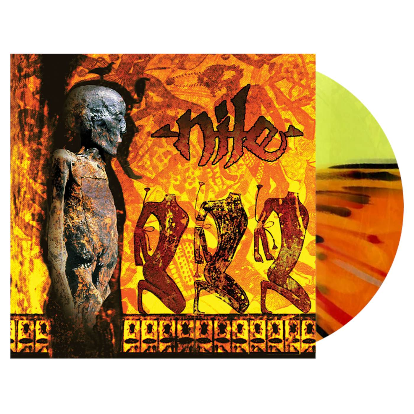NILE - 'Amongst The Catacombs Of Nephren-Ka' LP (Yellow/Orange Krush Splatter) (Vinyl)