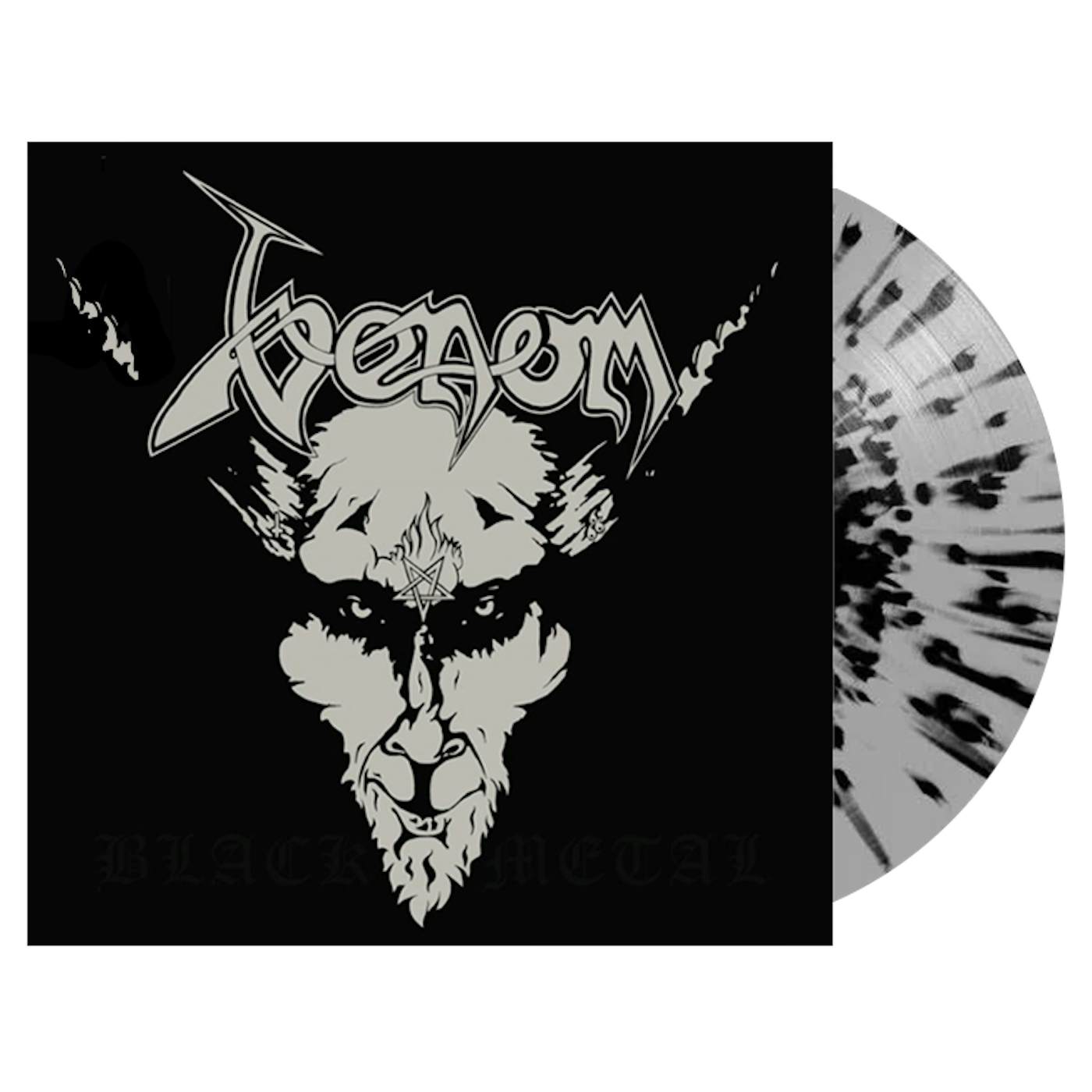  VENOM - 'Black Metal' LP (Silver/Black Splatter) (Vinyl)