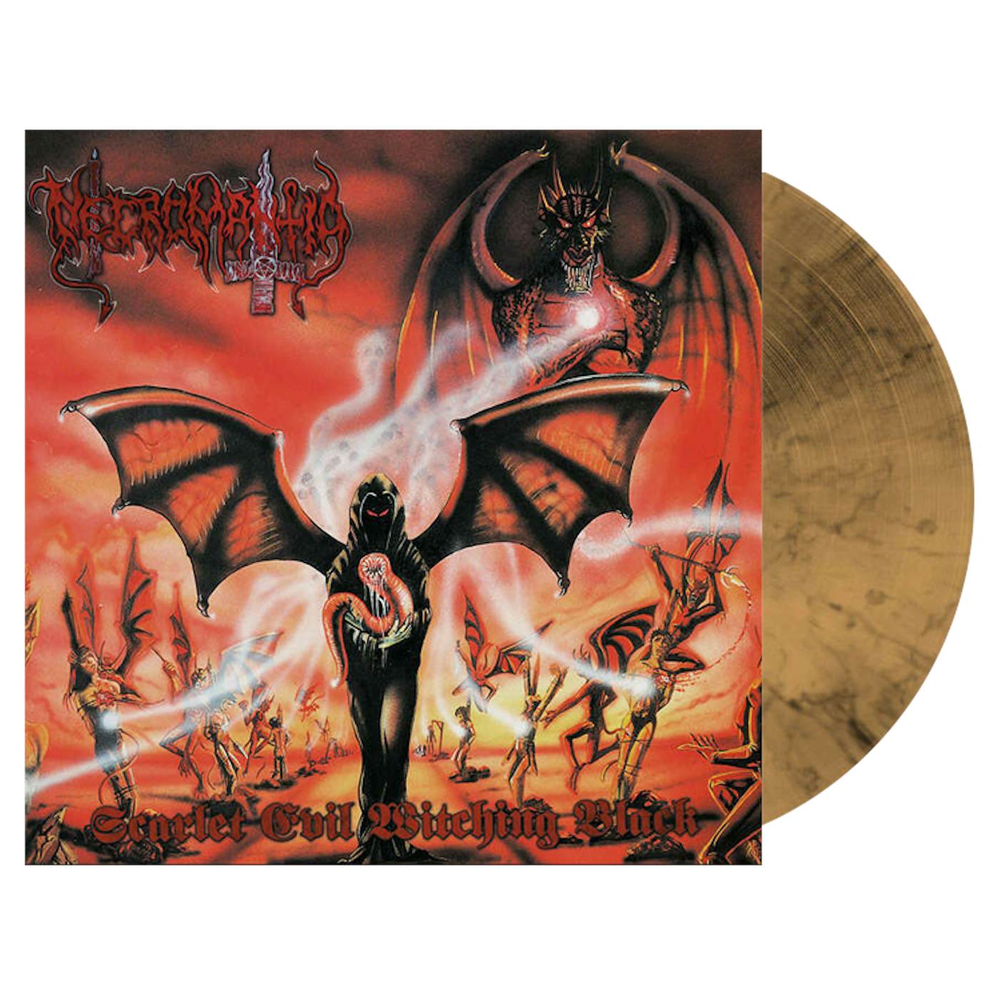 NECROMANTIA - 'Scarlet Evil Witching Black' LP (Black Beer Marble) (Vinyl)