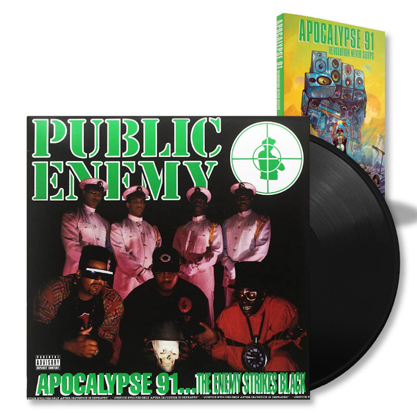 Public Enemy - 'Apocalypse 91: The Enemy Strikes Black' LP on Limited Edition Translucent Green Vinyl + Softcover Book