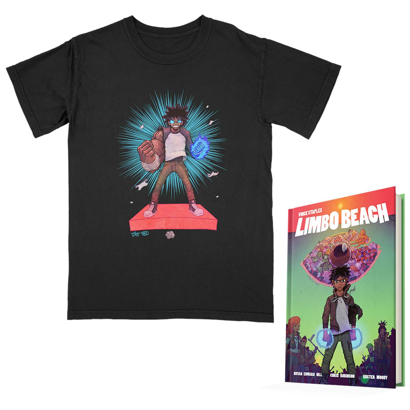  Vince Staples - "Super Vince" T-Shirt and Signed Book