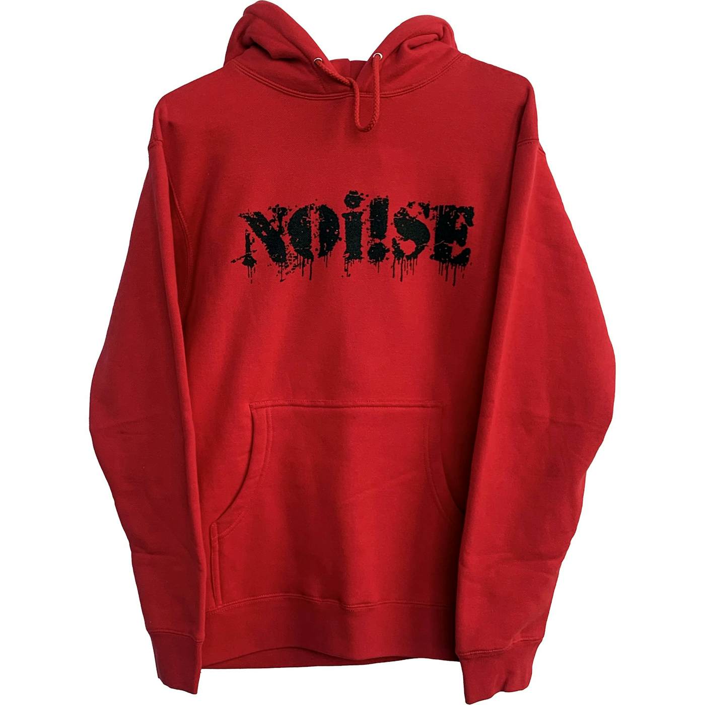 NOi!SE - Logo - Black On Red - Hooded Sweatshirt