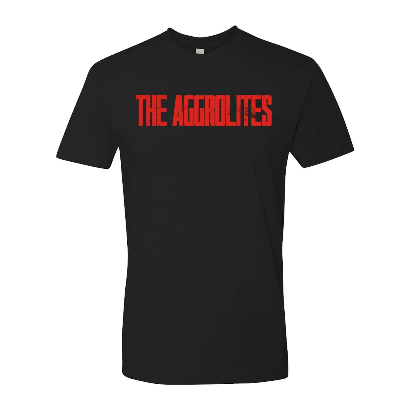 The Aggrolites - Red Text Logo - Black - T-Shirt