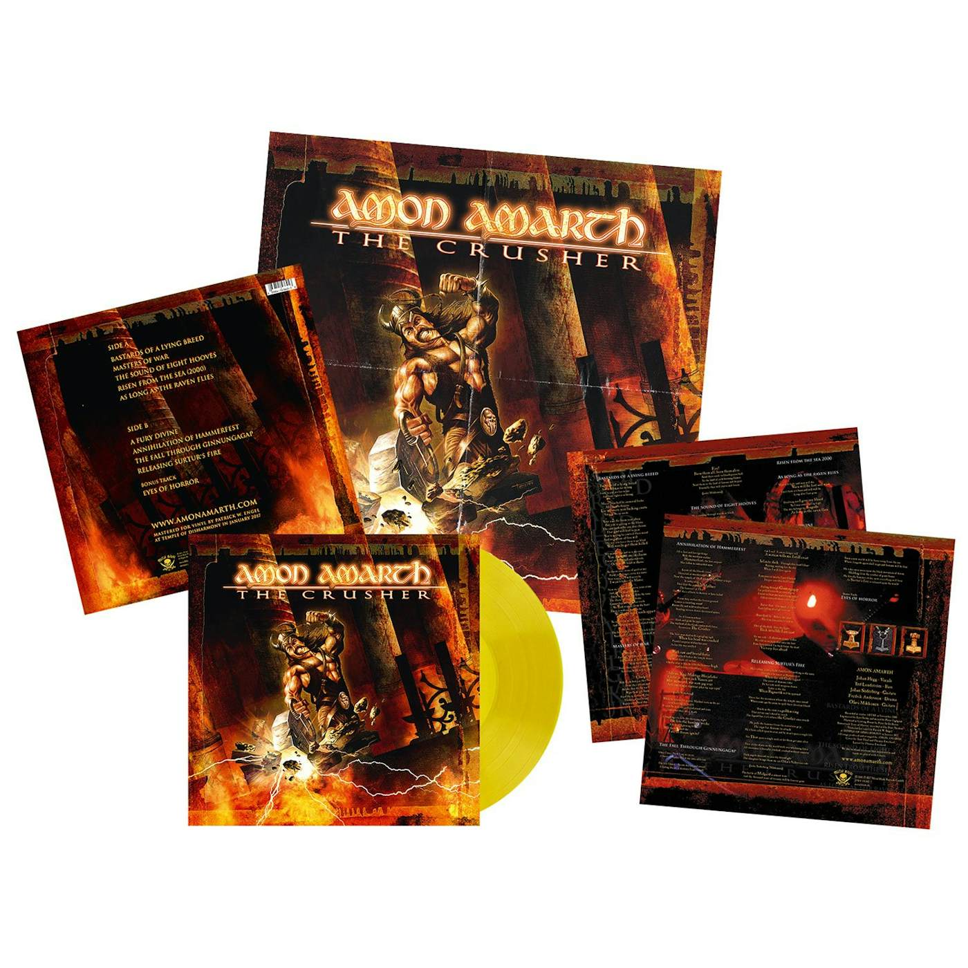 Amon Amarth "The Crusher - Yellow LP" 12" (Vinyl)