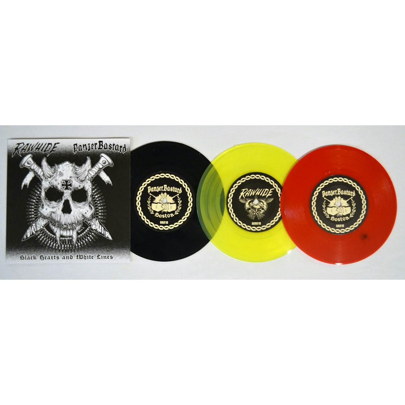 PanzerBastard "Black Hearts and White Lines Split EP" 7" (Vinyl)