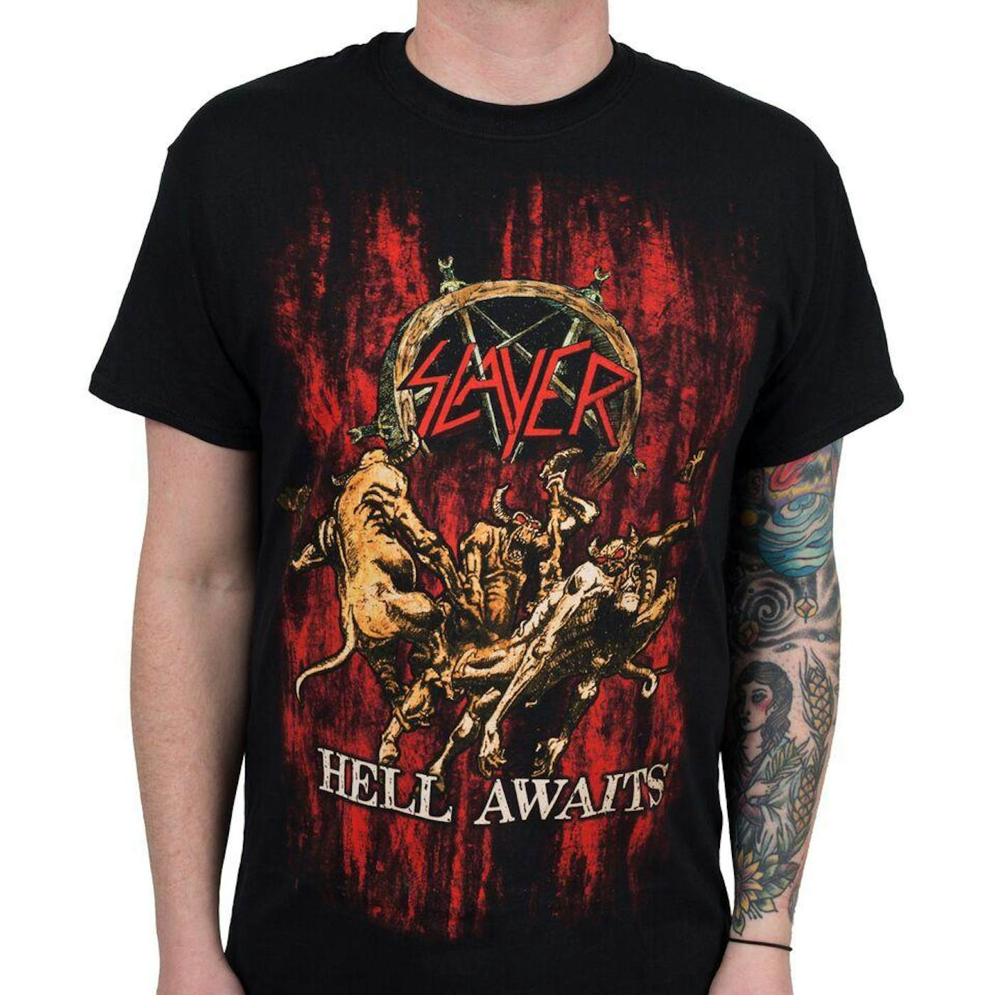 Slayer Back Patch, Slayer Skullhead Big Back Patch – Metal Band T-Shirt