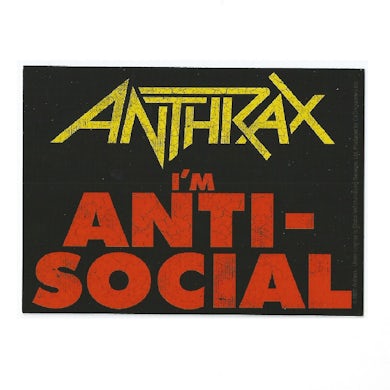 Anthrax "Anti-Social" Stickers & Decals