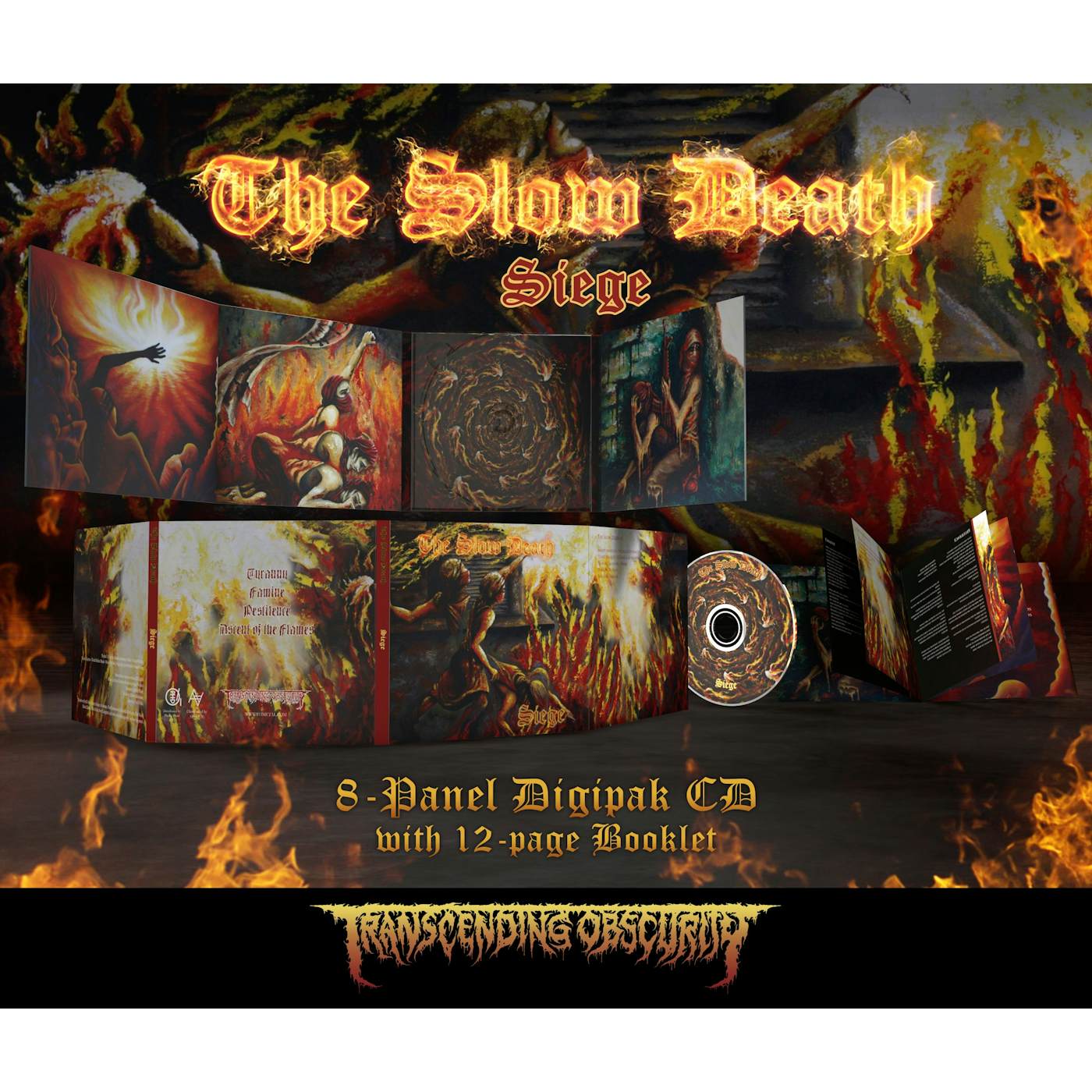 The Slow Death "Siege Digipak CD" Limited Edition CD