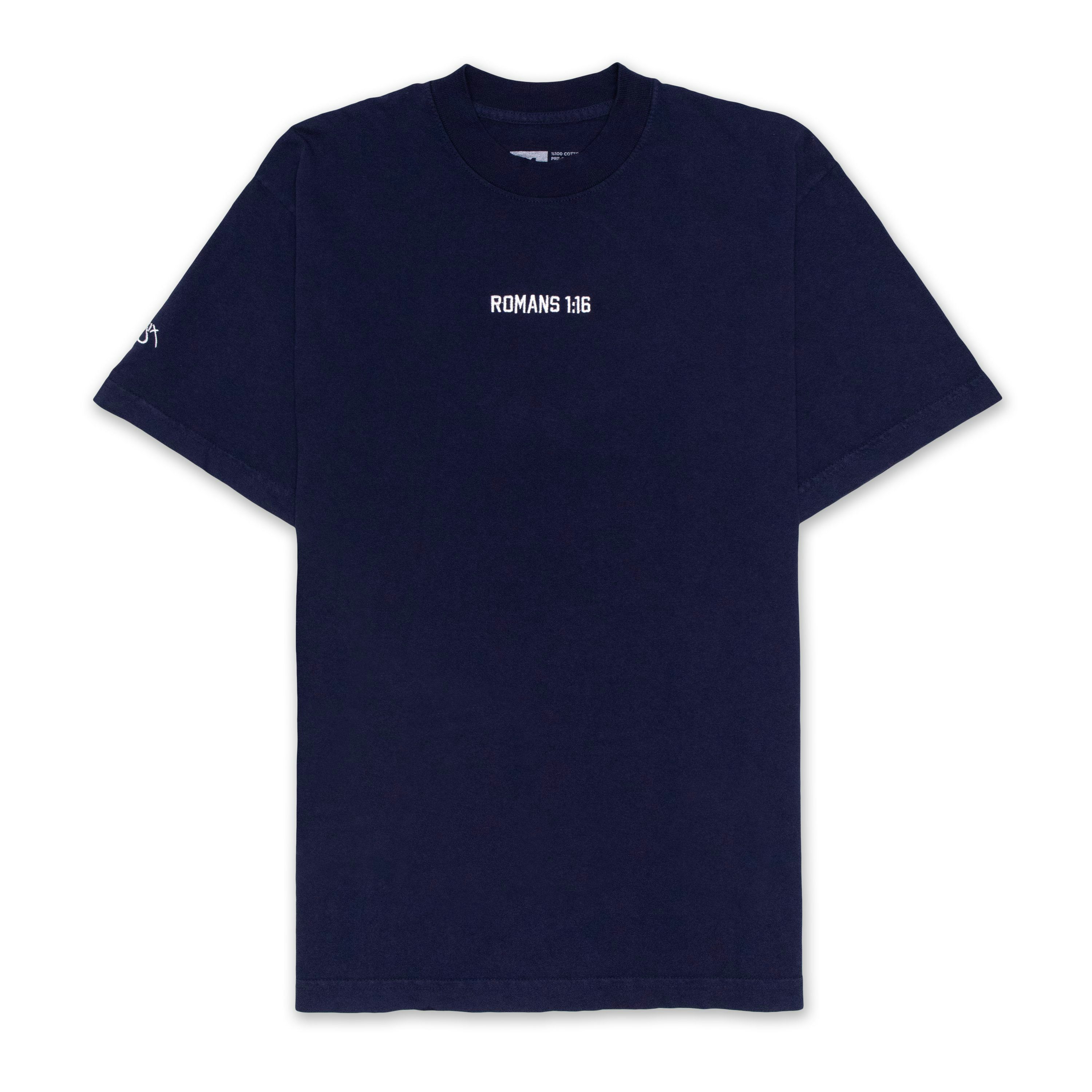 116 Romans 1:16 Tee - Navy