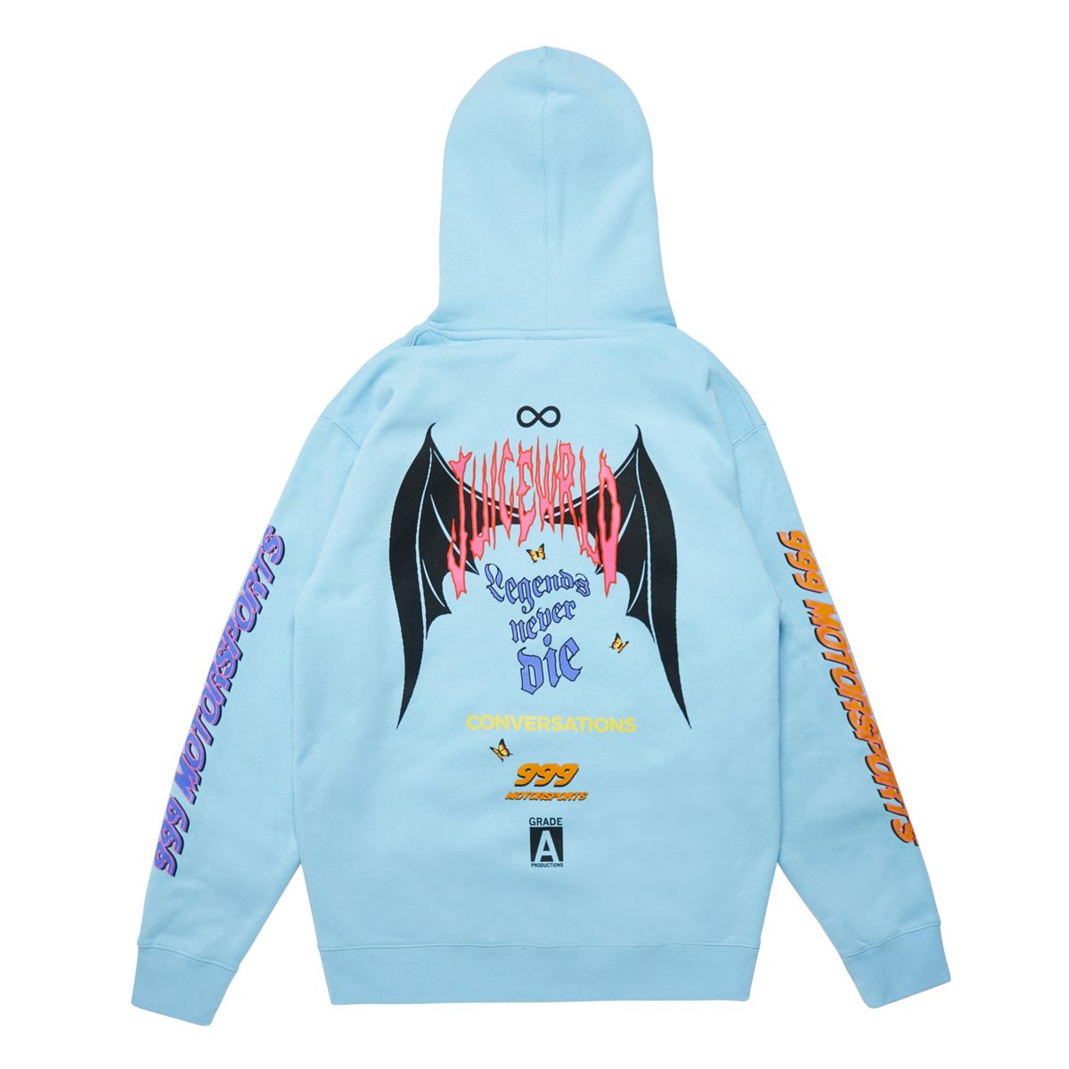 Juice WRLD Conversations Hoodie Blue