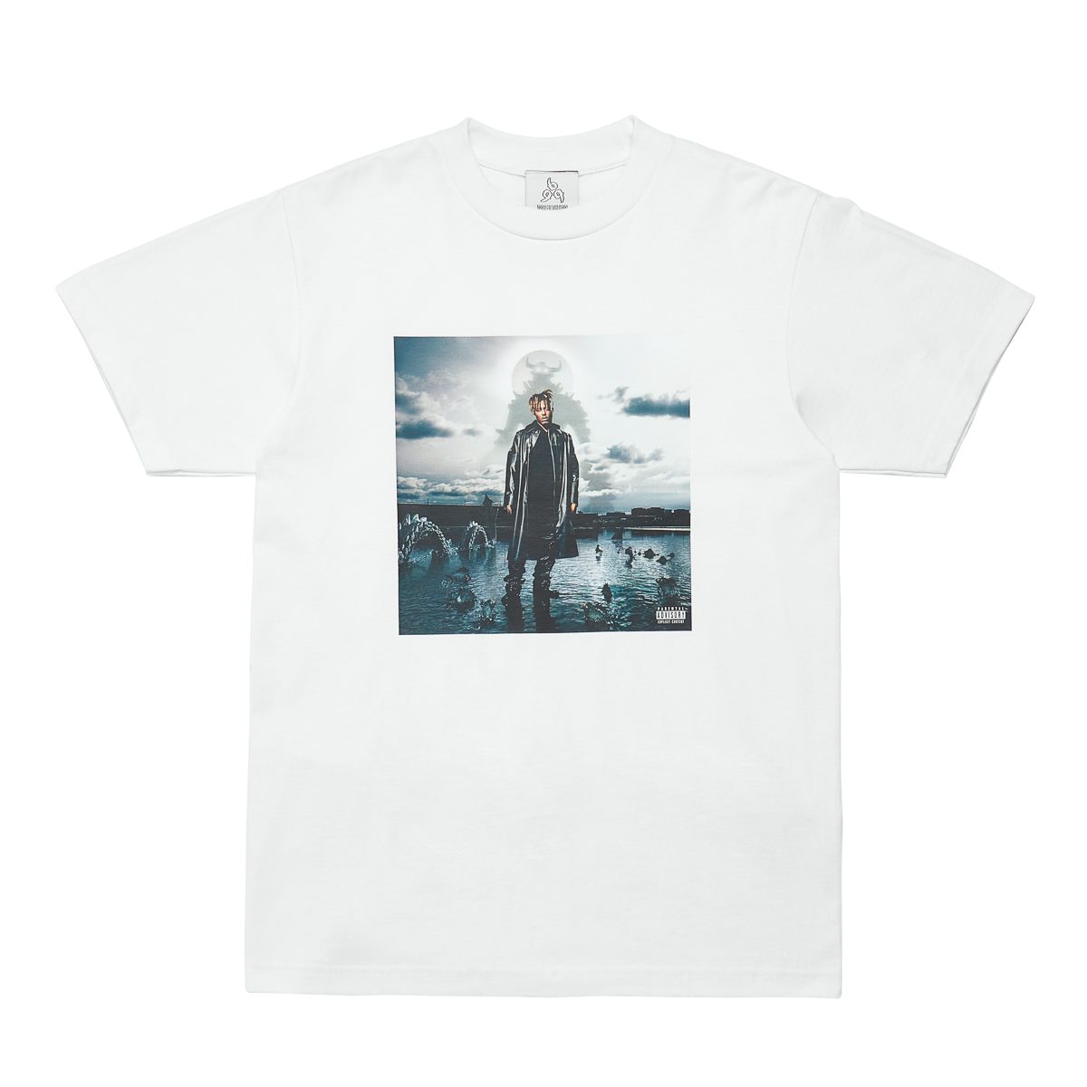 Juice WRLD Fighting Demons Album Cover Tee White