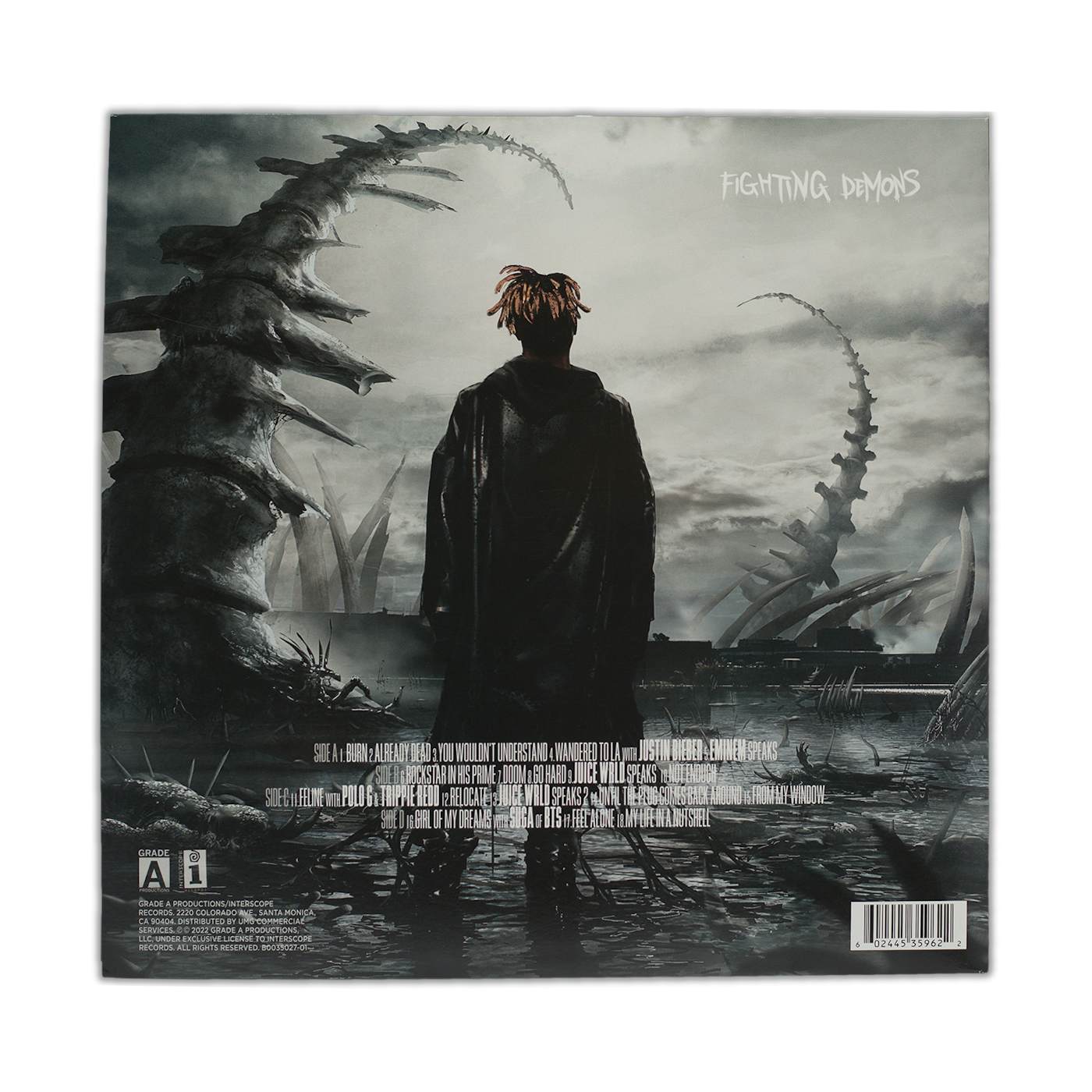 Juice WRLD “FIGHTING DEMONS” LIMITED EDITION OFFICIAL TRANSLUCENT BLACK ALBUM VINYL