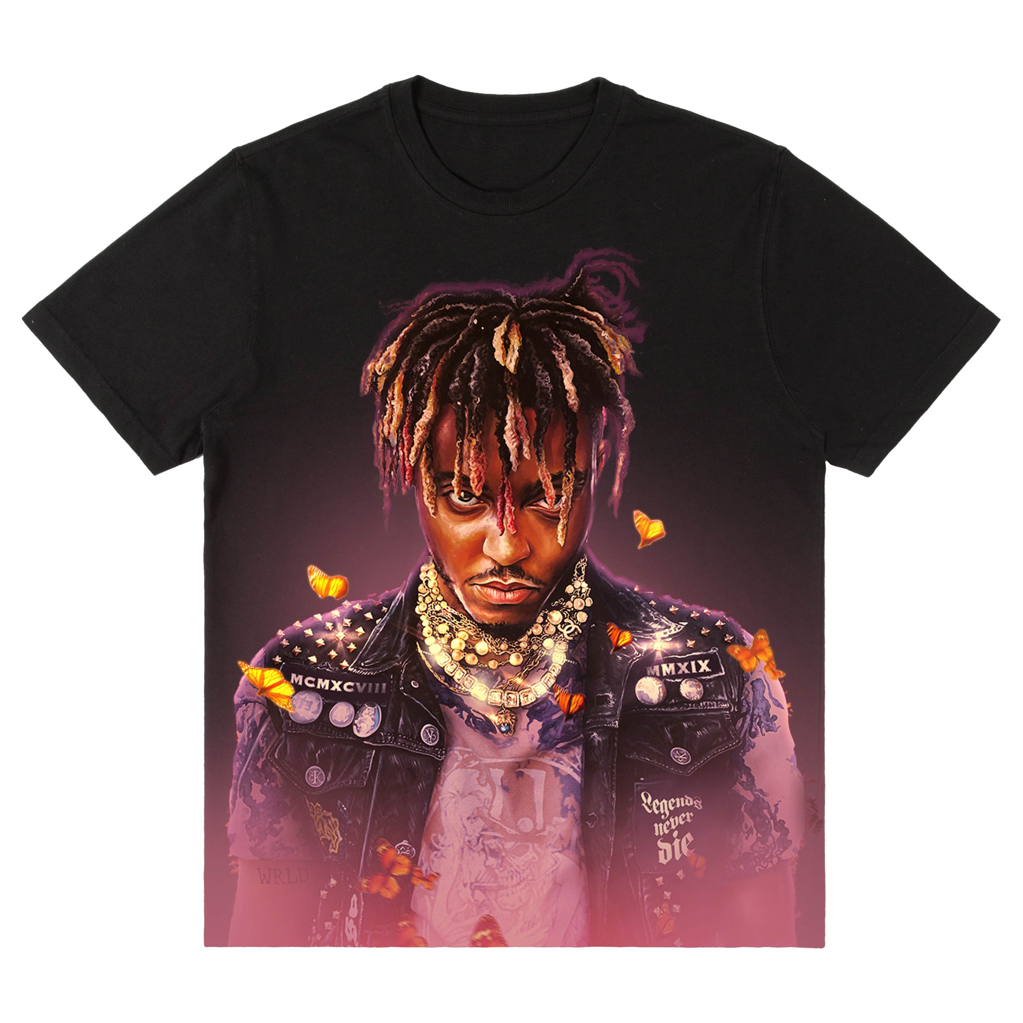 Juice WRLD LND GLOW TEE - BLACK