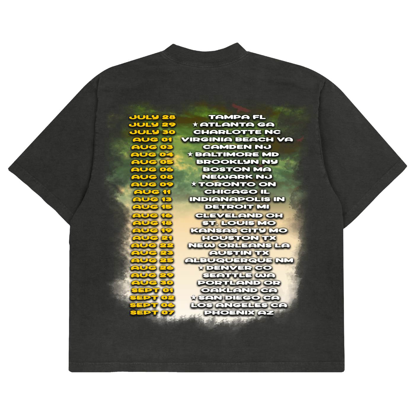 Lil Durk SORRY FOR THE DROUGHT TOUR T-SHIRT BLACK
