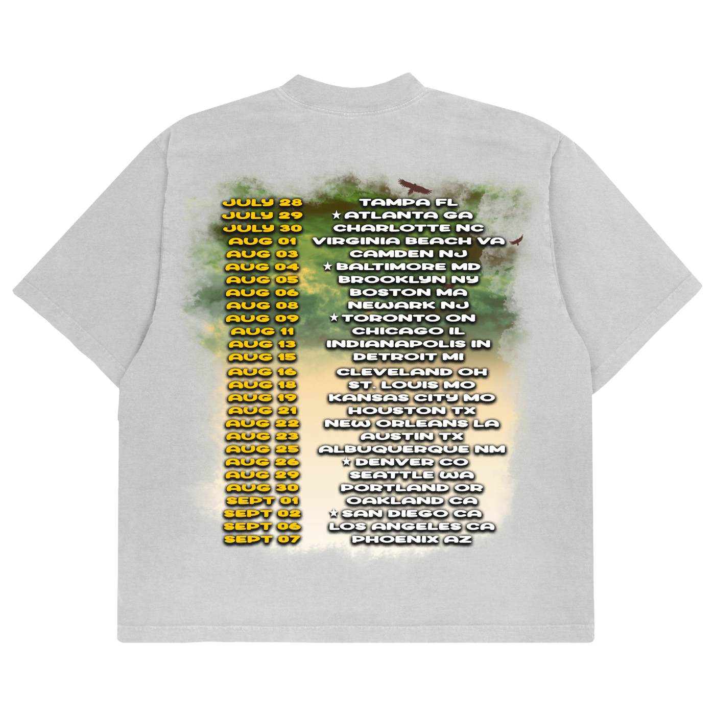 Lil Durk SORRY FOR THE DROUGHT TOUR T-SHIRT WHITE