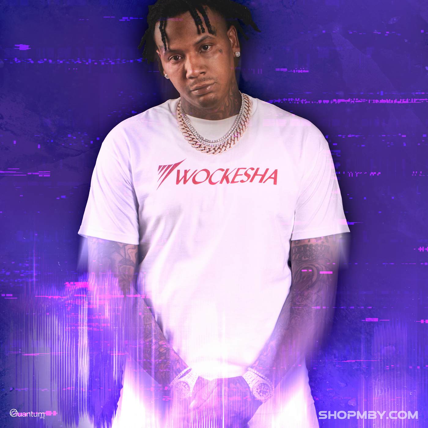 Moneybagg Yo Wockesha Long Sleeve, Purple, Large