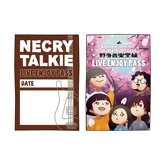 Necry Talkie Go Go Talkies 22 Live Enjoy Pass Fujita Satin Sticker ゴーゴートーキーズ 22 野外音楽堂編 Live Enjoy Pass藤田編