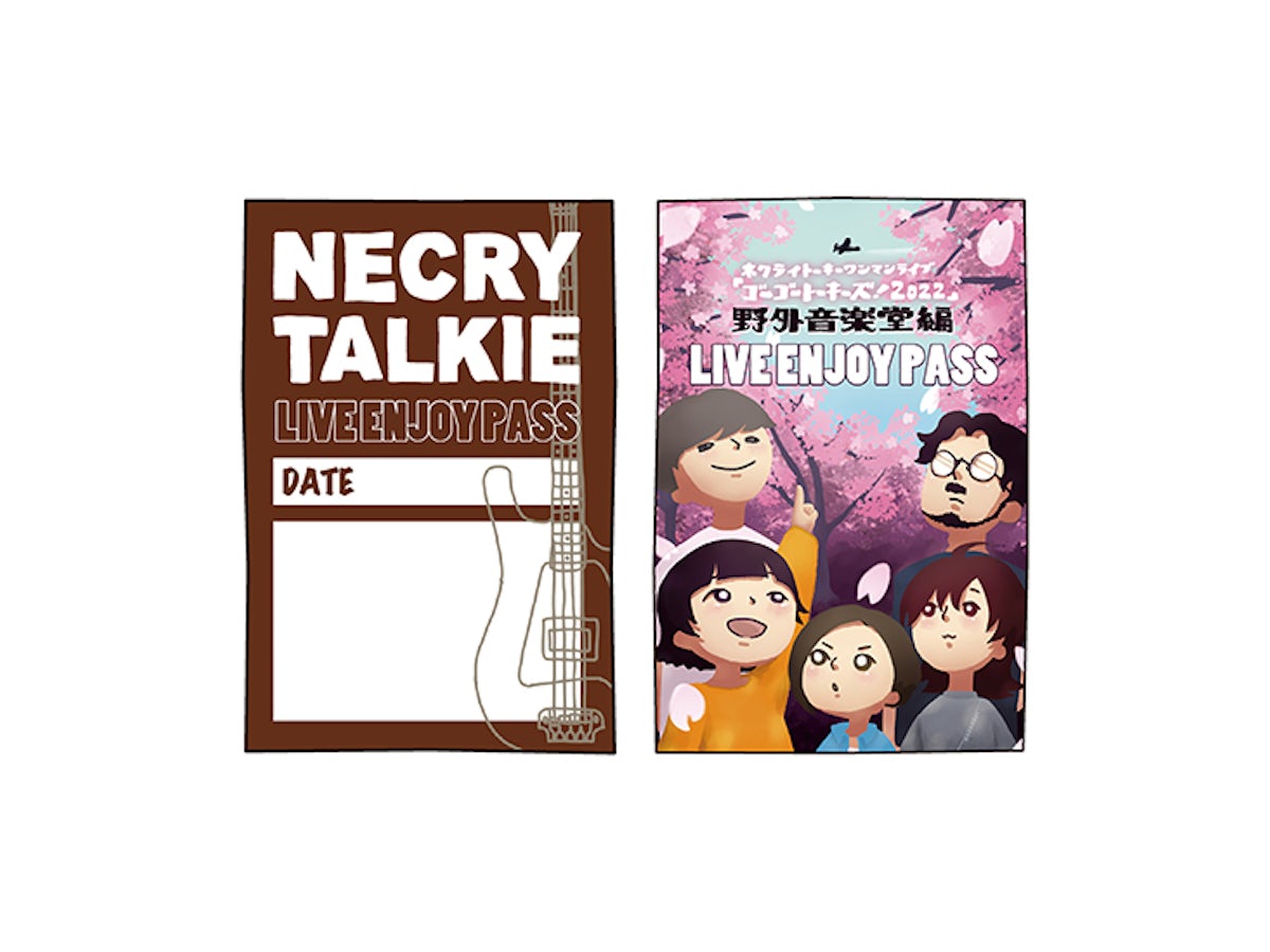 Necry Talkie Go Go Talkies 22 Live Enjoy Pass Fujita Satin Sticker ゴーゴートーキーズ 22 野外音楽堂編 Live Enjoy Pass藤田編
