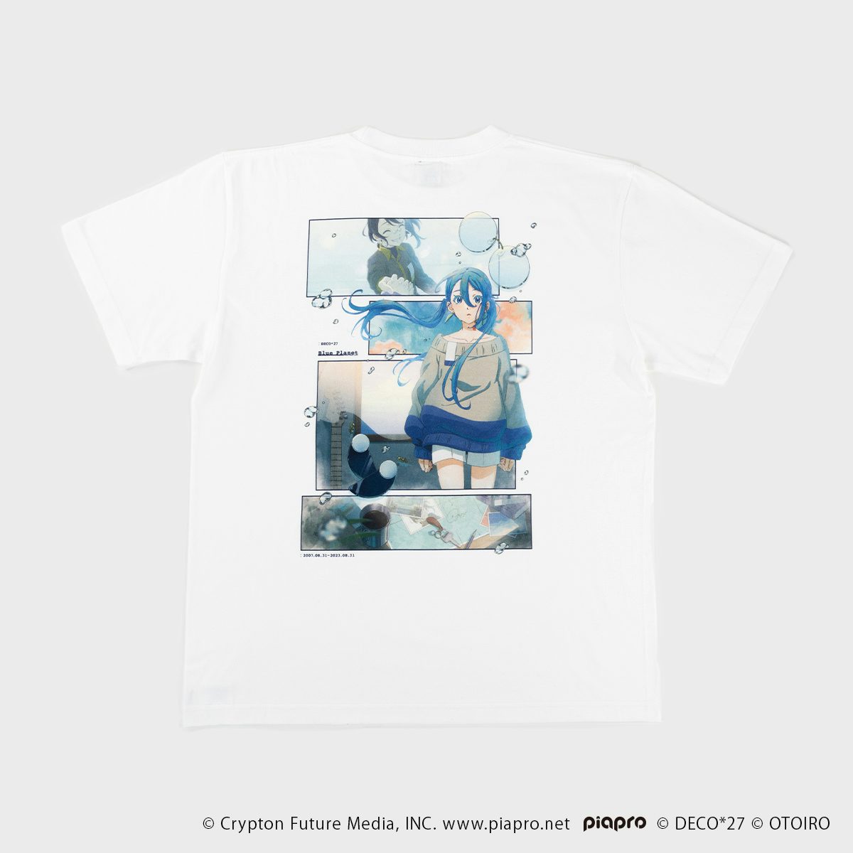 DECO*27 【Blue Planet】T-Shirt / White (Pre-Order)|【ブルー