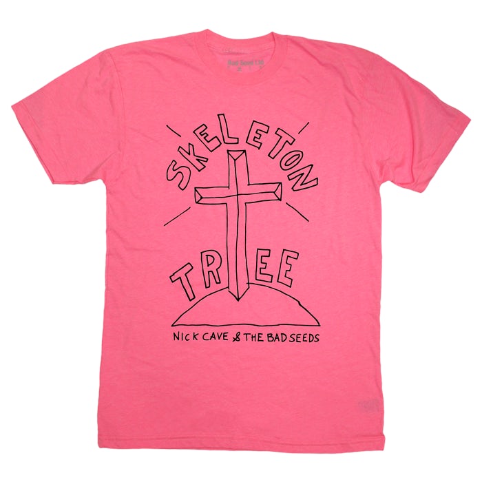 Nick Cave SKELETON TREE NEON PINK T-SHIRT