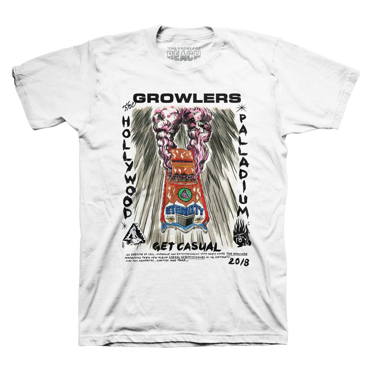 The Growlers Hollywood Palladium 10/18/18 Commemorative TShirt