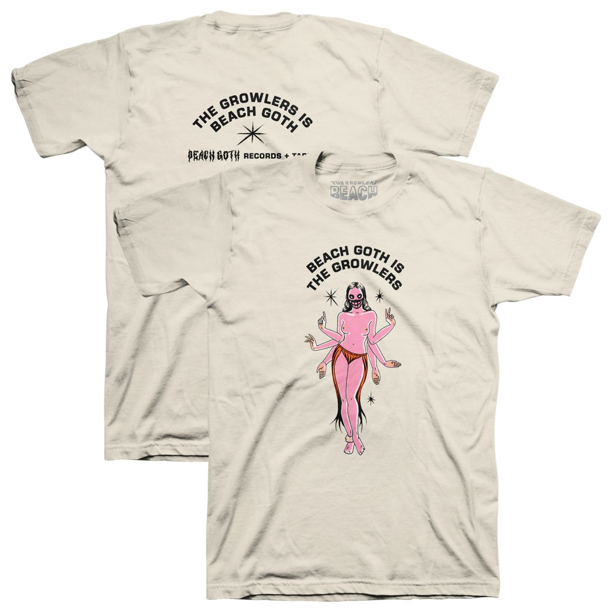 The Growlers Beach Goth Records T-Shirt