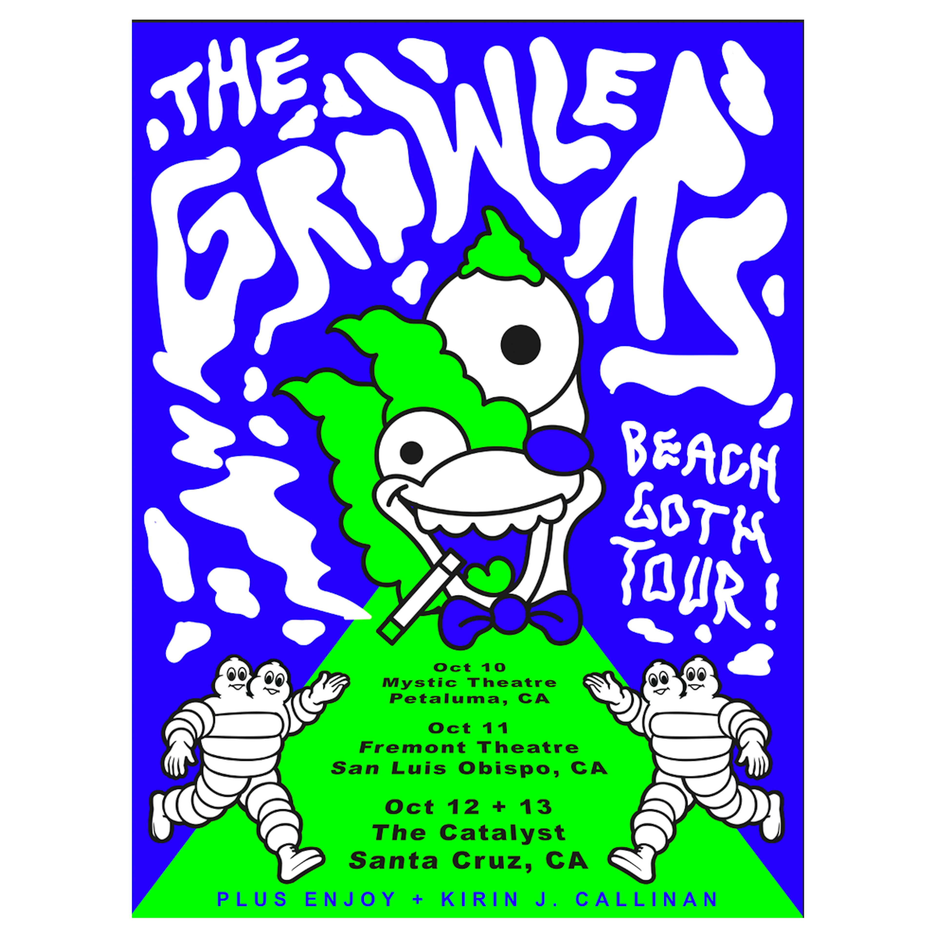 The Growlers Santa Cruz Show Poster Fall 2018