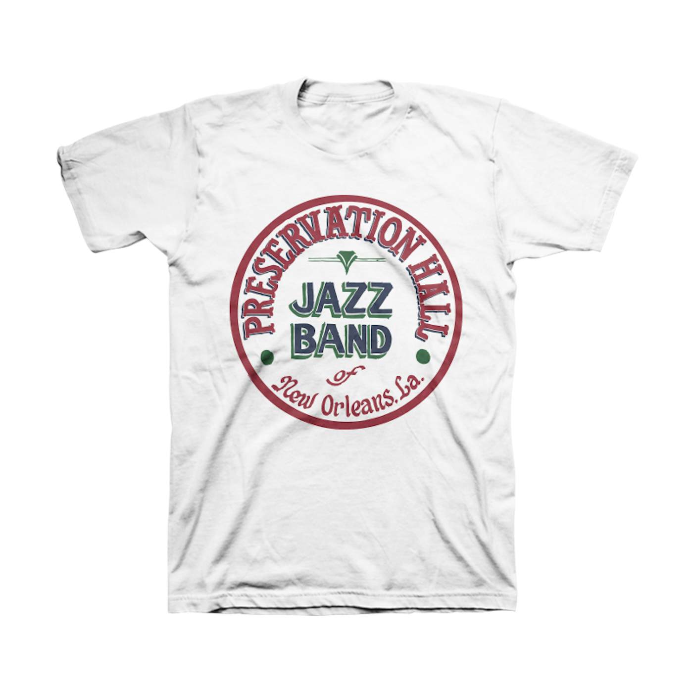 Preservation Hall Jazz Band Mens PHJB Drum Logo Tee (White)
