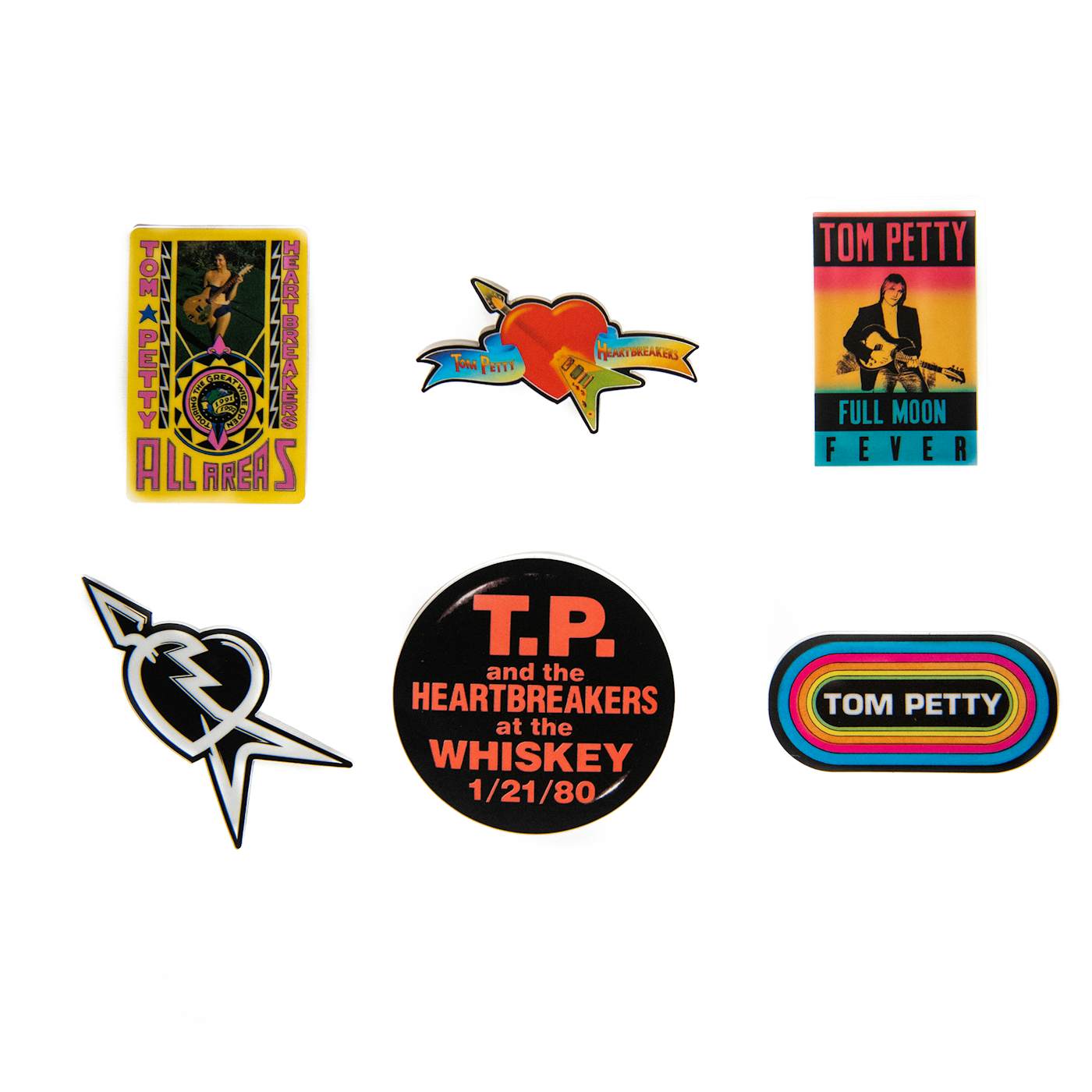 Tom Petty and the Heartbreakers Vintage Sticker Pack