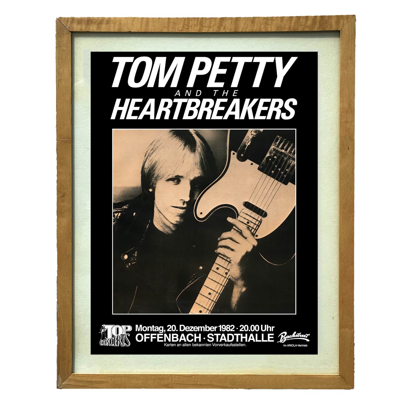 Tom Petty and the Heartbreakers 1982 Offenbach Show Poster