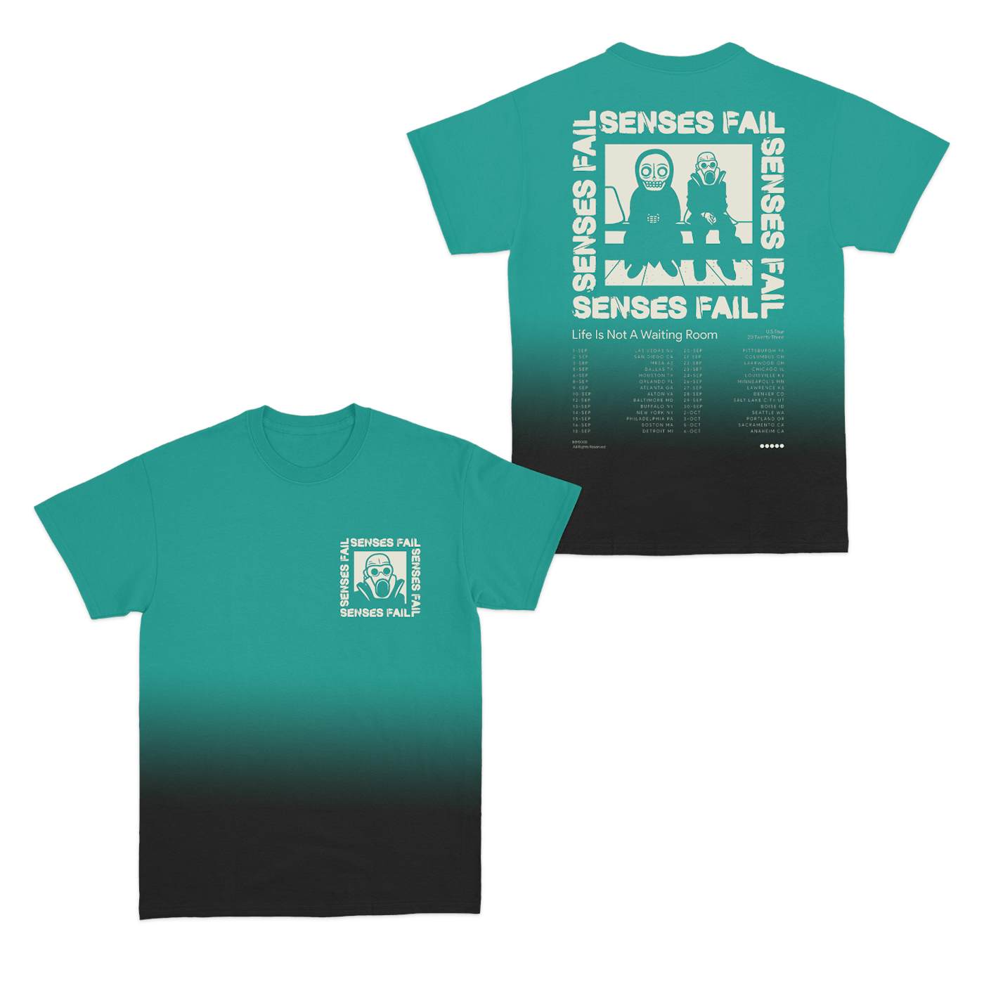 Senses Fail LINAWR Tour Dye T-Shirt
