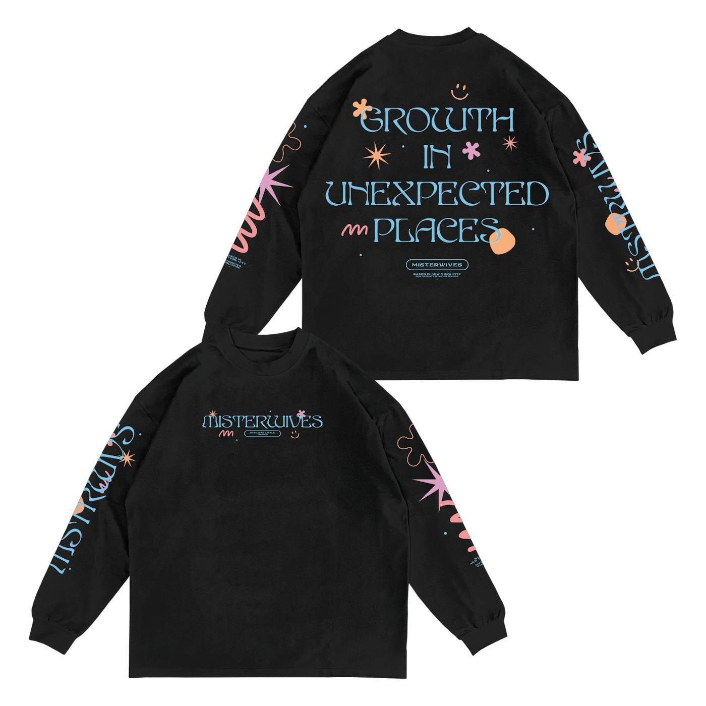 MisterWives Growth In Unexpected Places Black Longsleeve