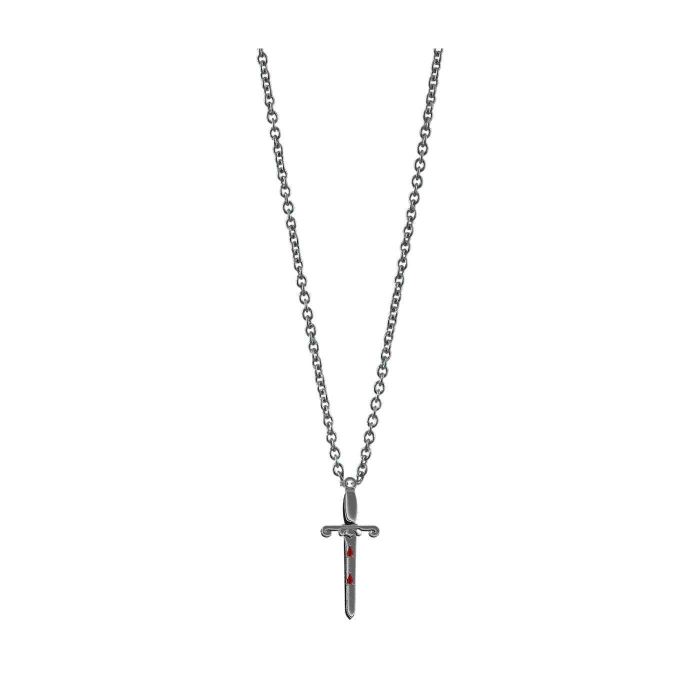MisterWives Dagger Silver Necklace