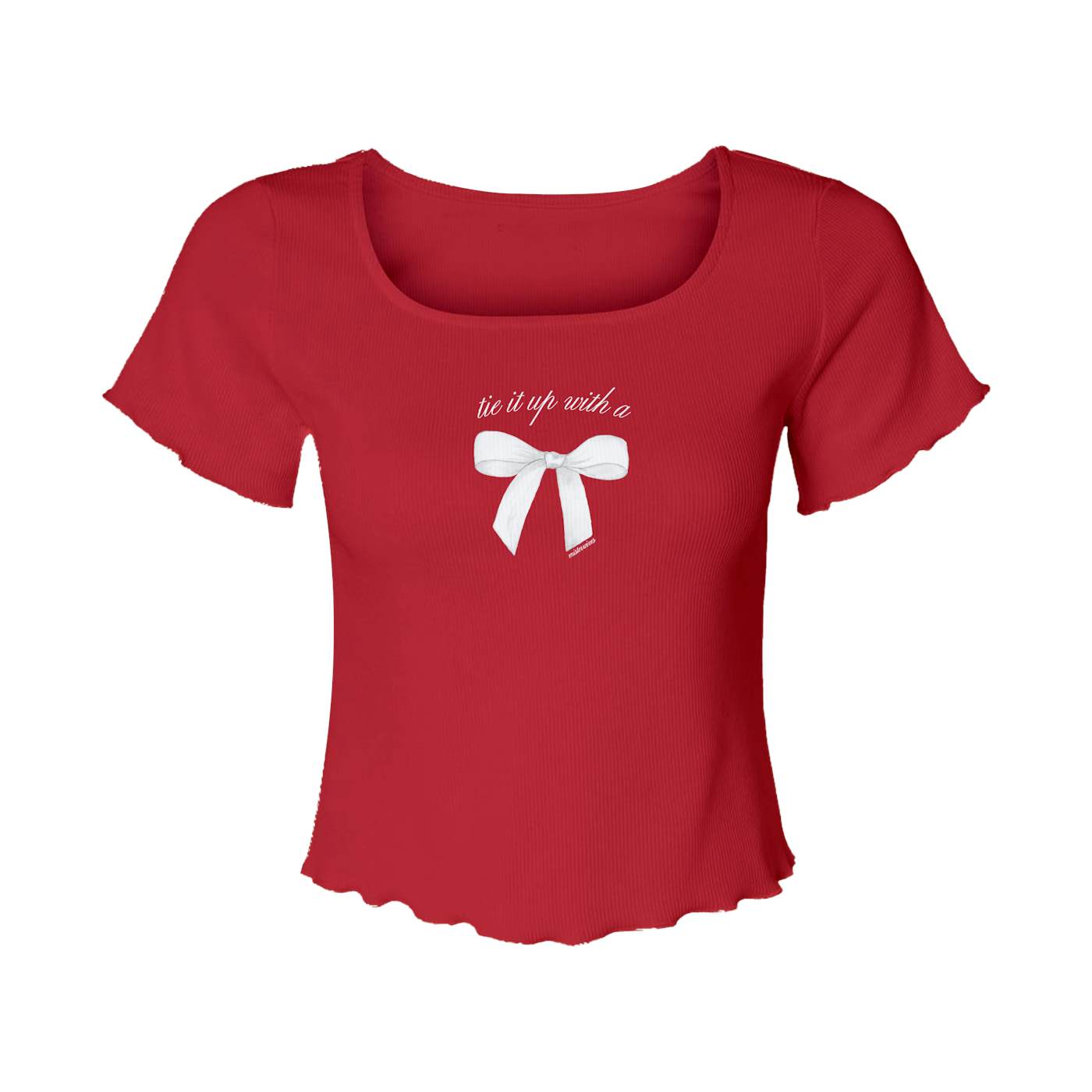 MisterWives Bow Red Baby Tee