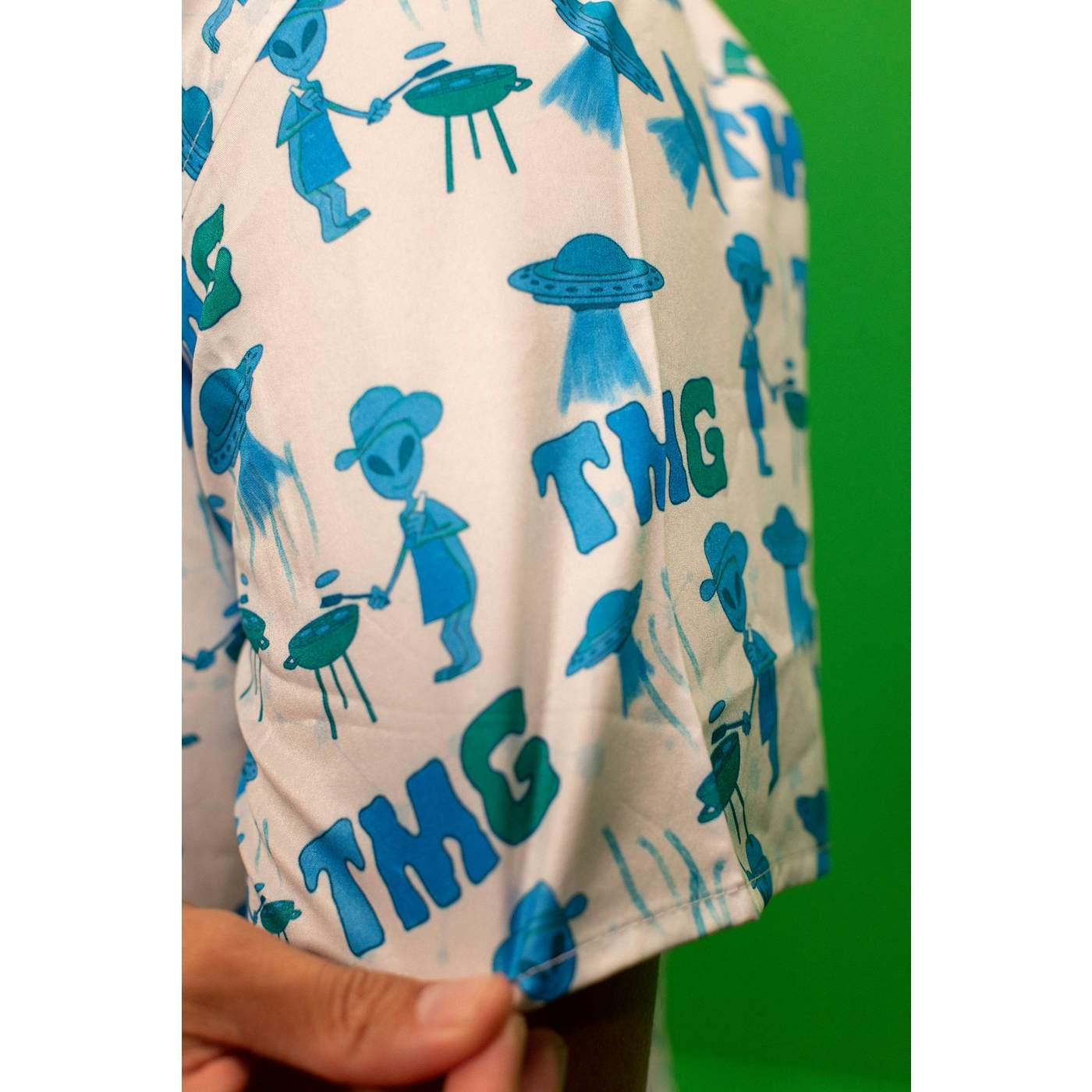 Tiny Meat Gang TMG Hawaiian White Shirt