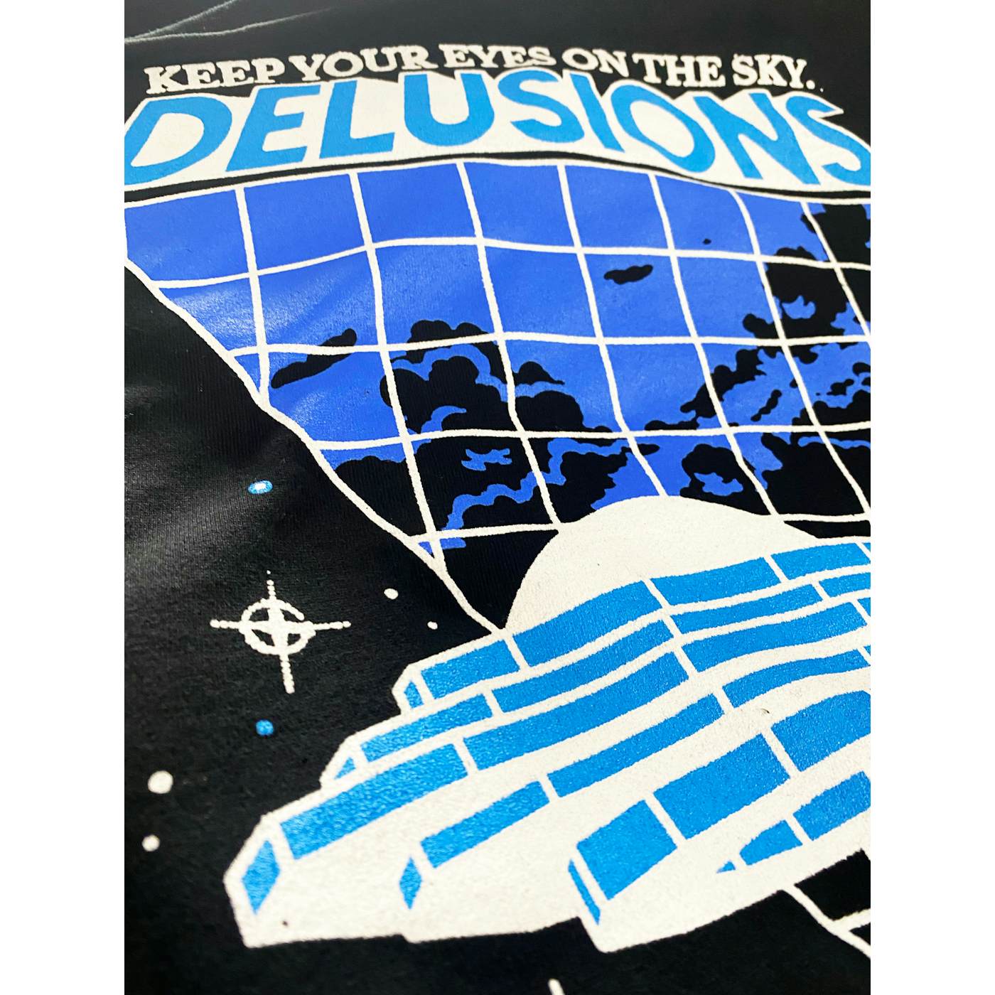 Tiny Meat Gang Delusions Expansion Black Hoodie (Blue Print)