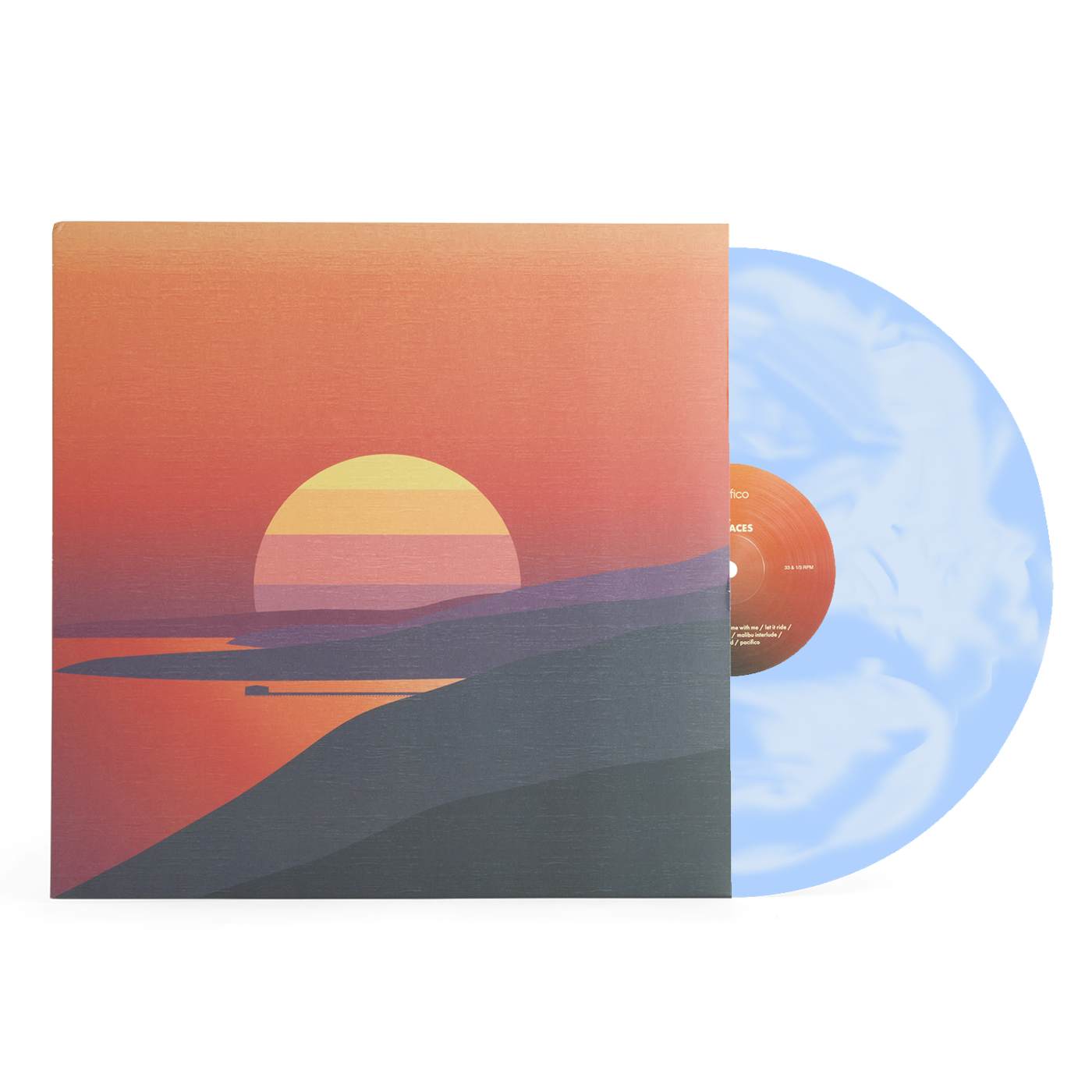 Surfaces Pacifico LP - White/Blue Swirl (Vinyl)
