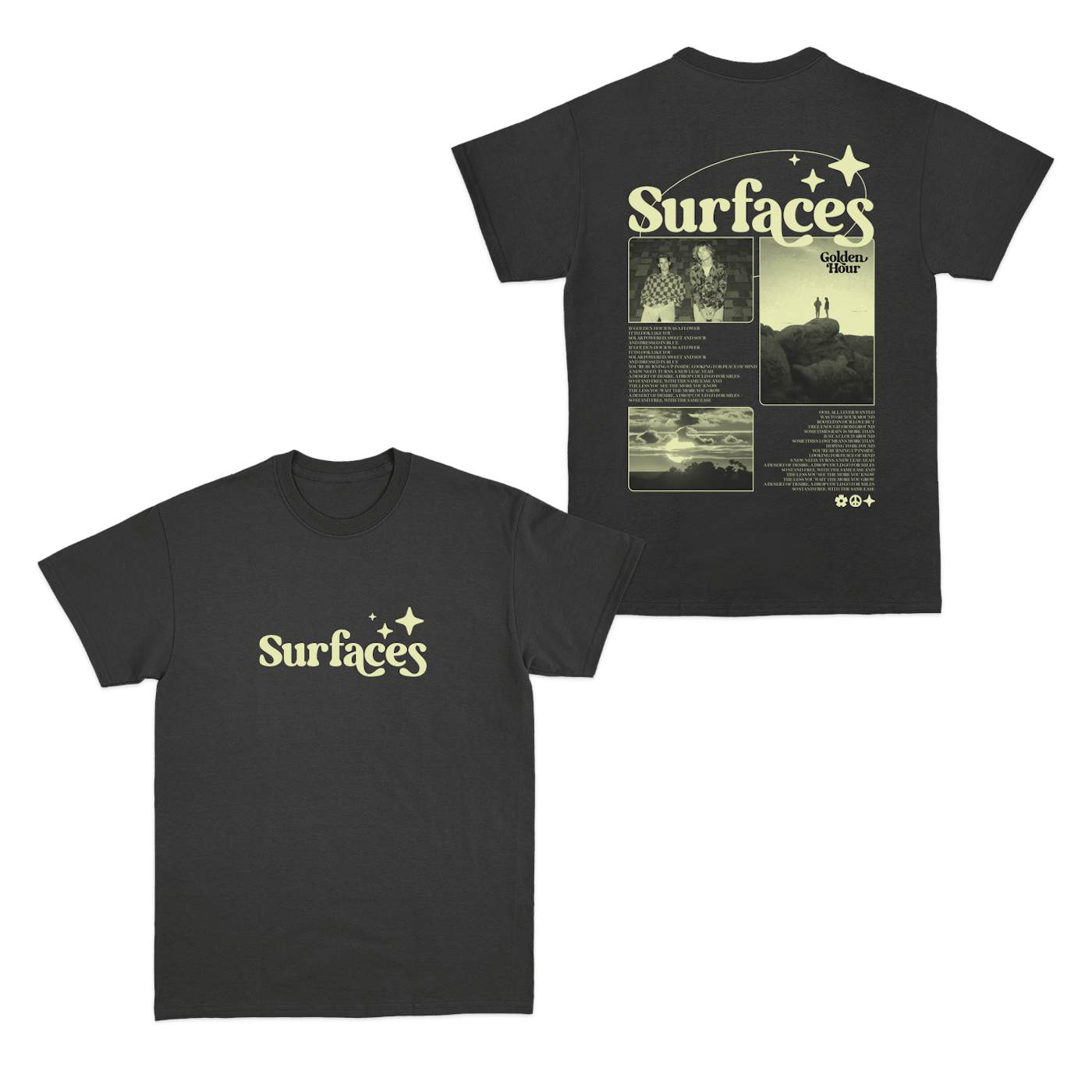 Surfaces Golden Hour Black T-Shirt