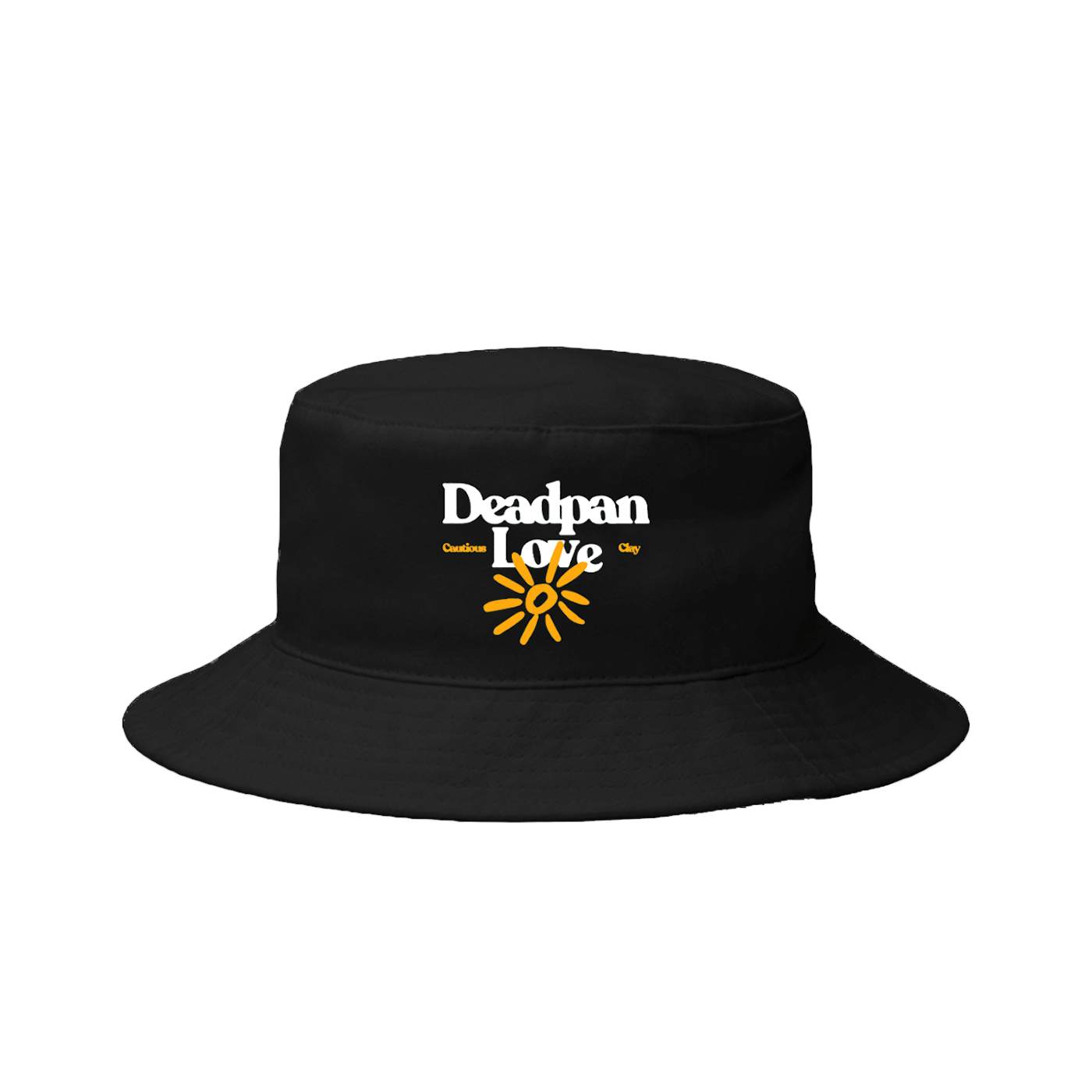 Cautious Clay Deadpan Love Black Bucket Hat