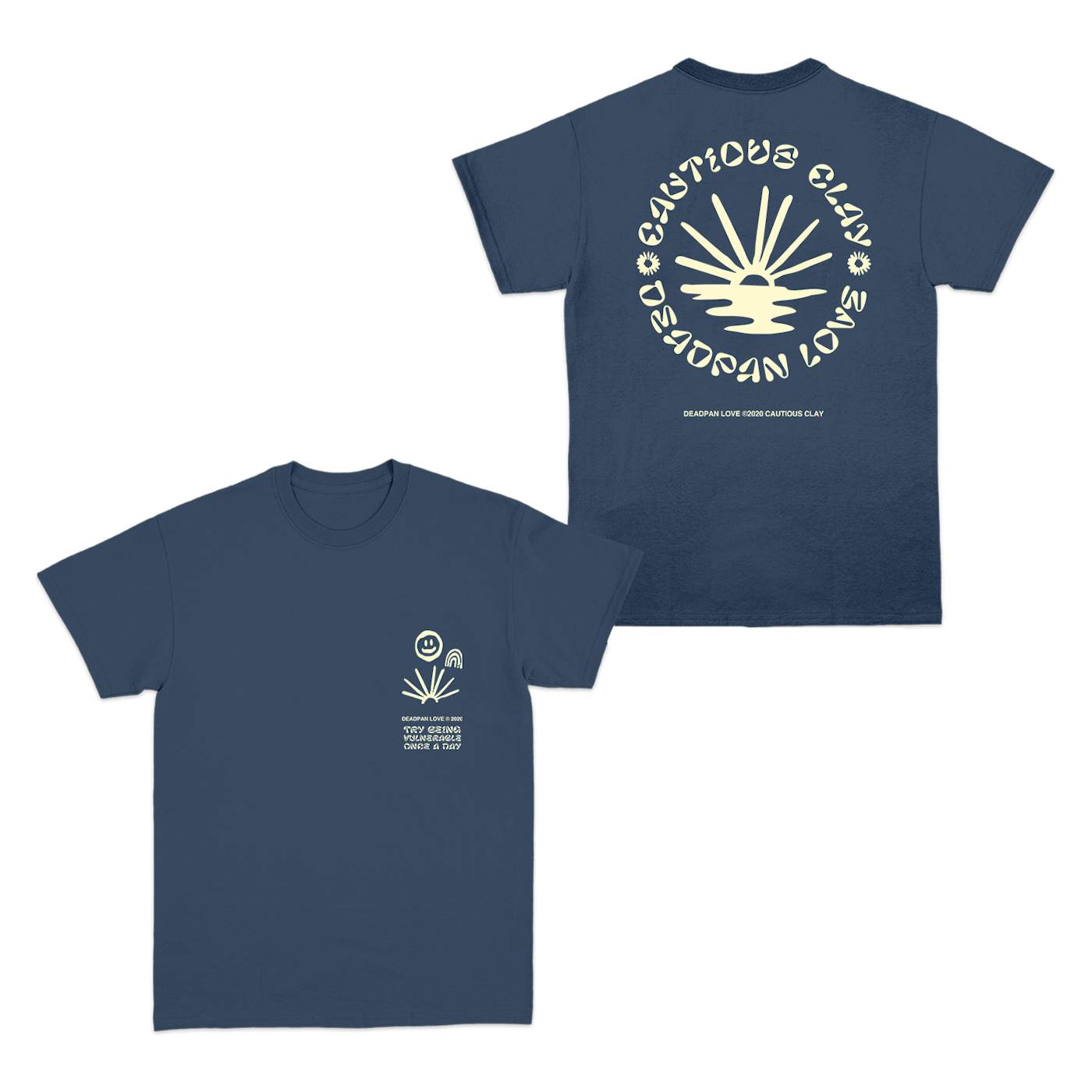 Cautious Clay Vulnerable Navy T-Shirt