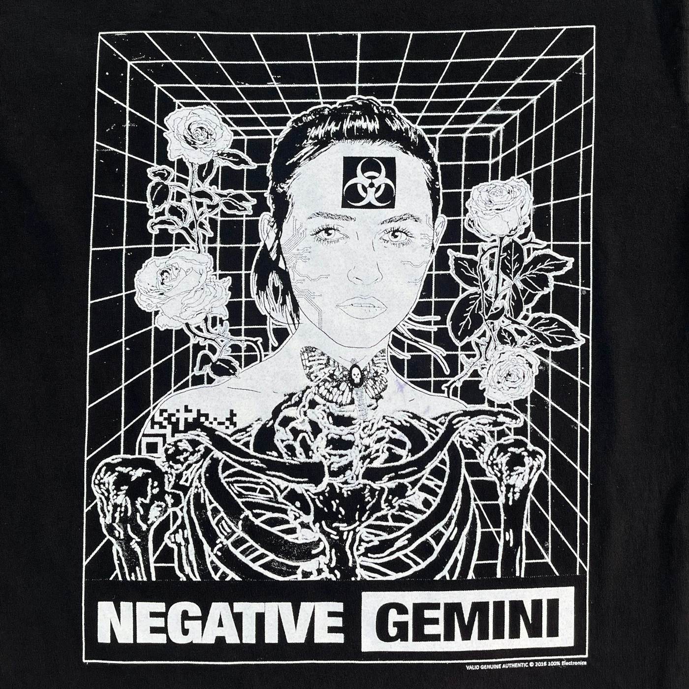 Negative Gemini Oversized Grid T-Shirt