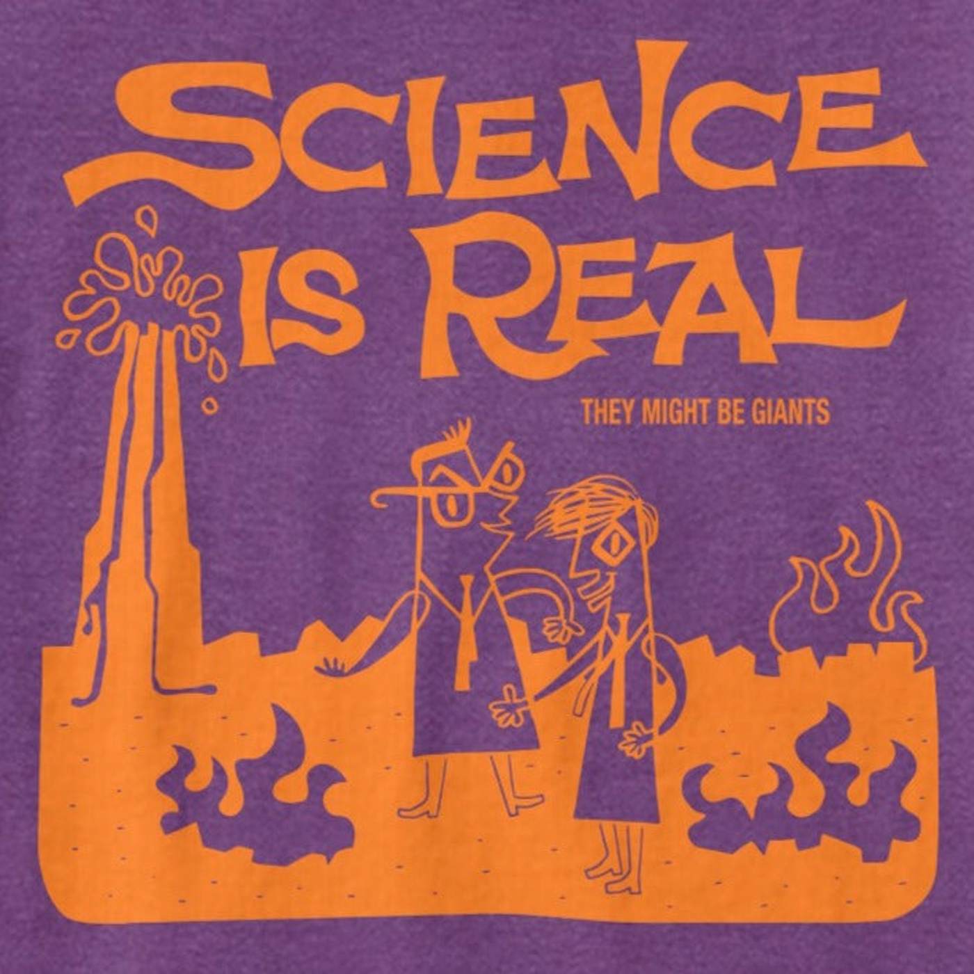 They Might Be Giants Science is Real Purple T-Shirt (Unisex)