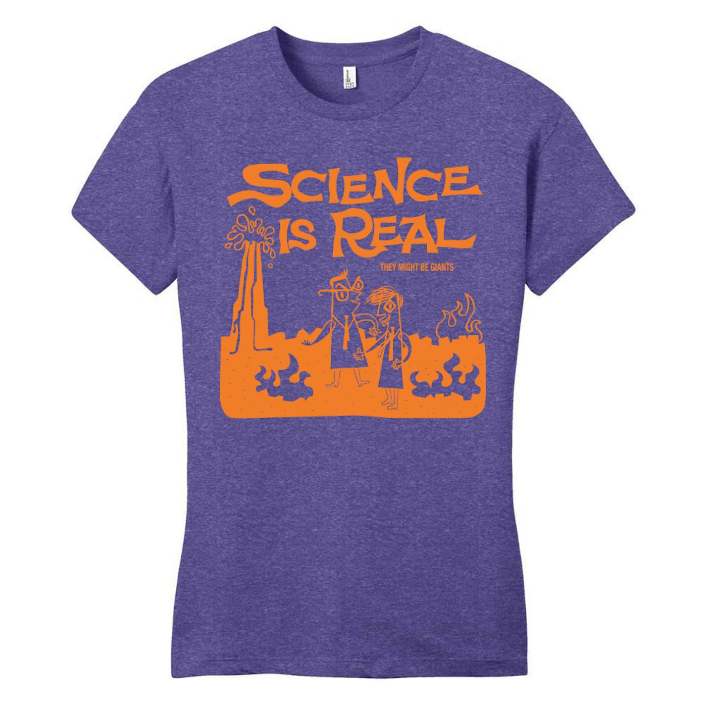 They Might Be Giants Science is Real Purple T-Shirt (Women's)