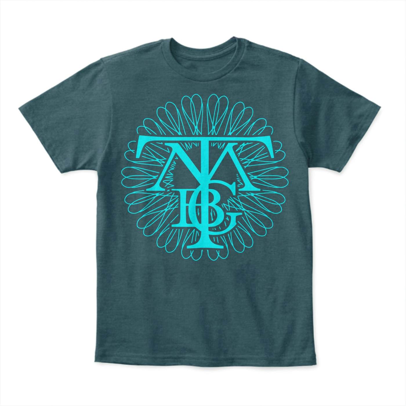 They Might Be Giants Spirograph on Steel Blue T-Shirt (Unisex)
