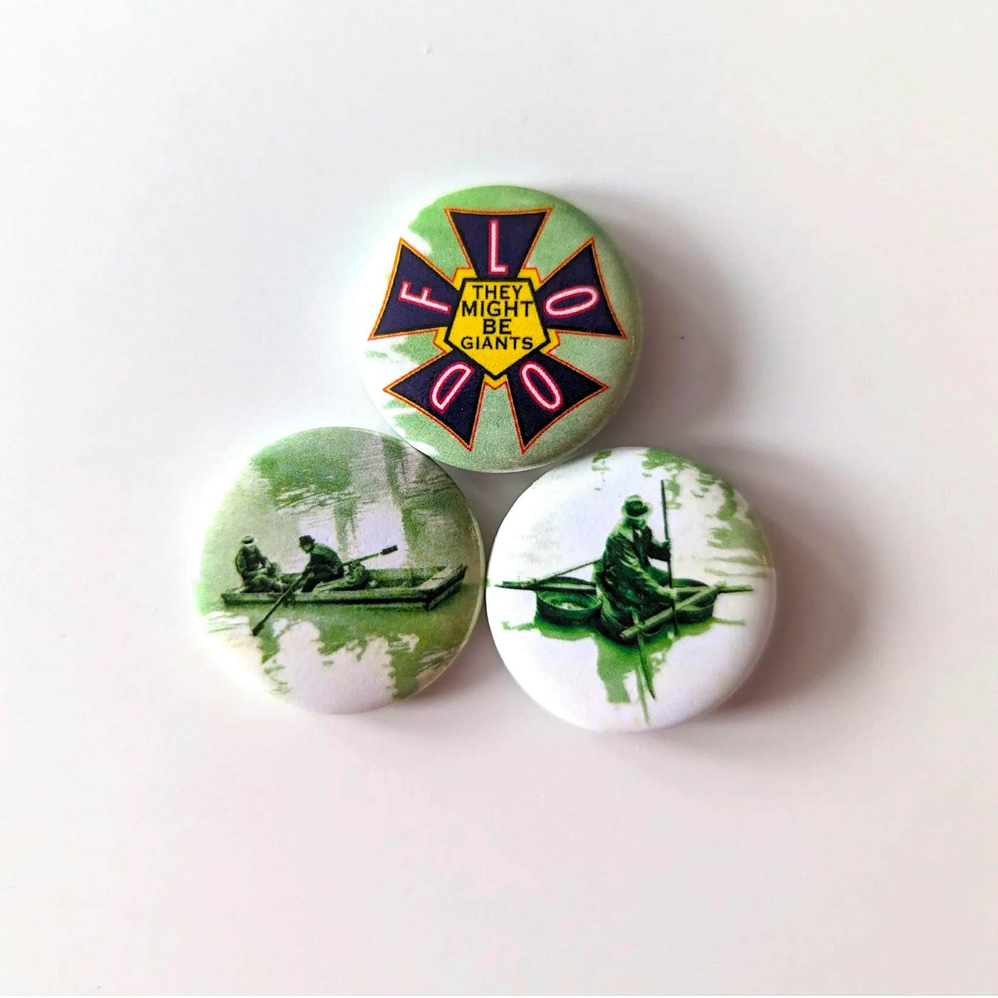 They Might Be Giants Flood Buttons (Set of 3)