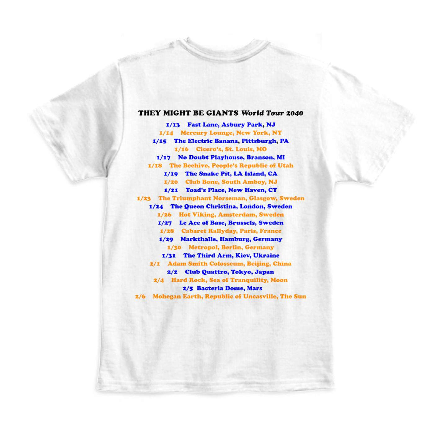 They Might Be Giants 2040 World Tour (Unisex)