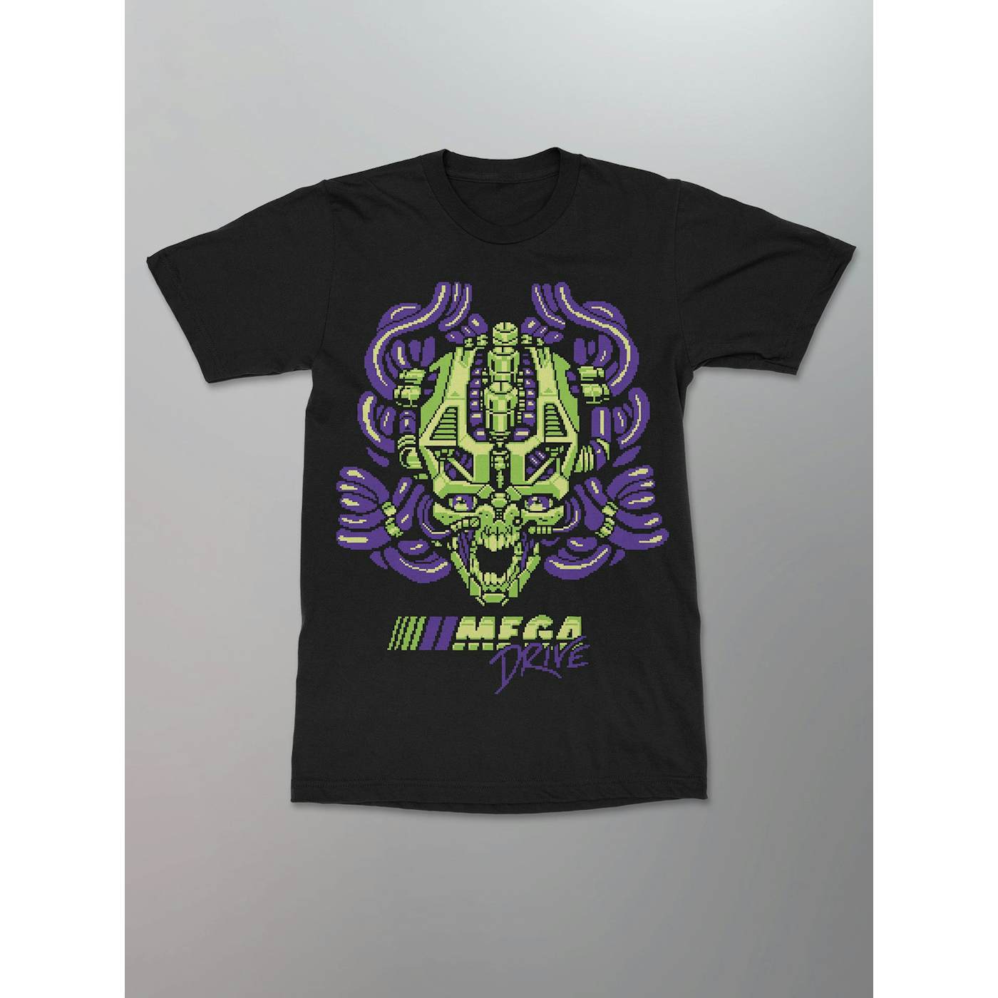 Mega Drive - Pixel Skull Shirt [Purple]