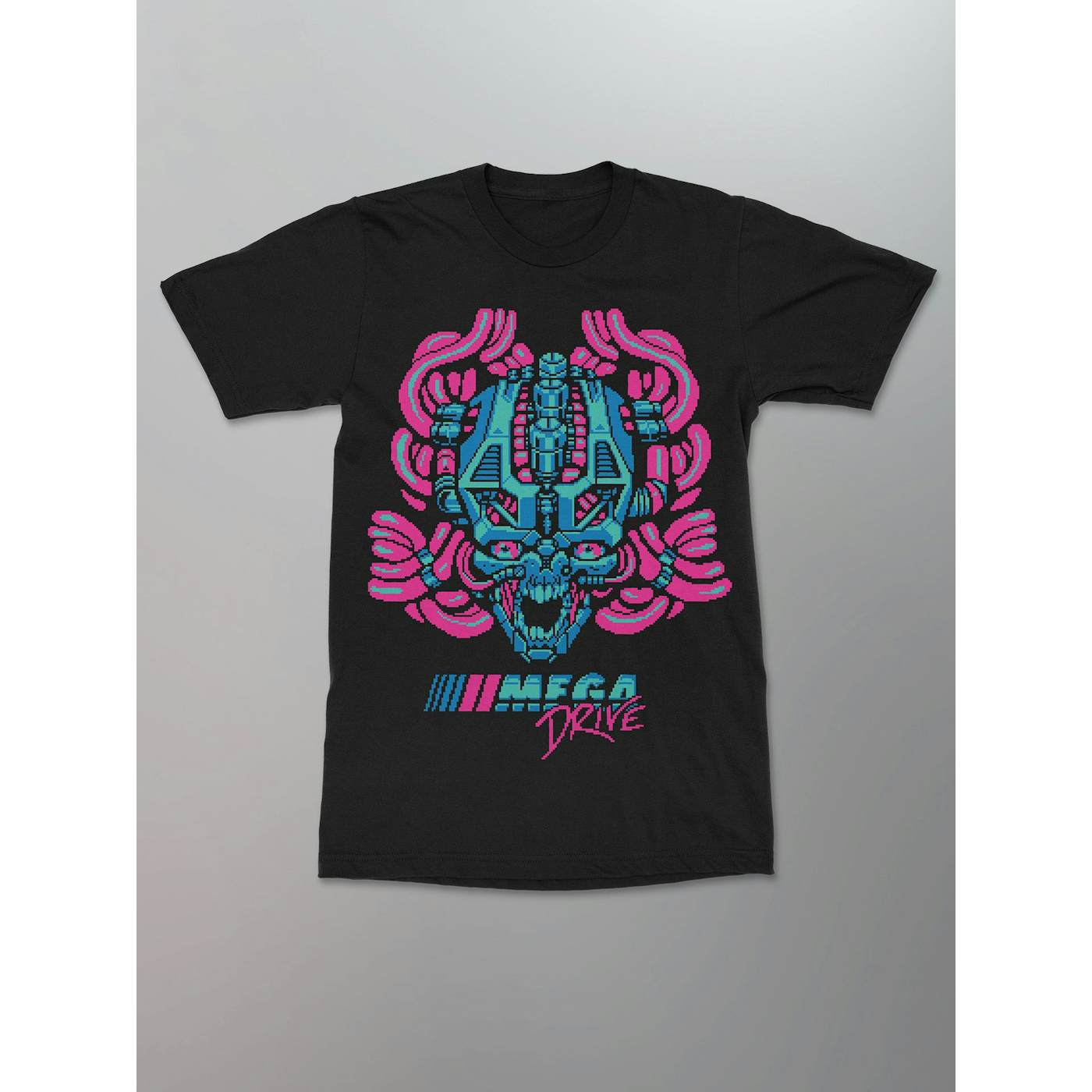 Mega Drive - Pixel Skull Shirt [Pink]