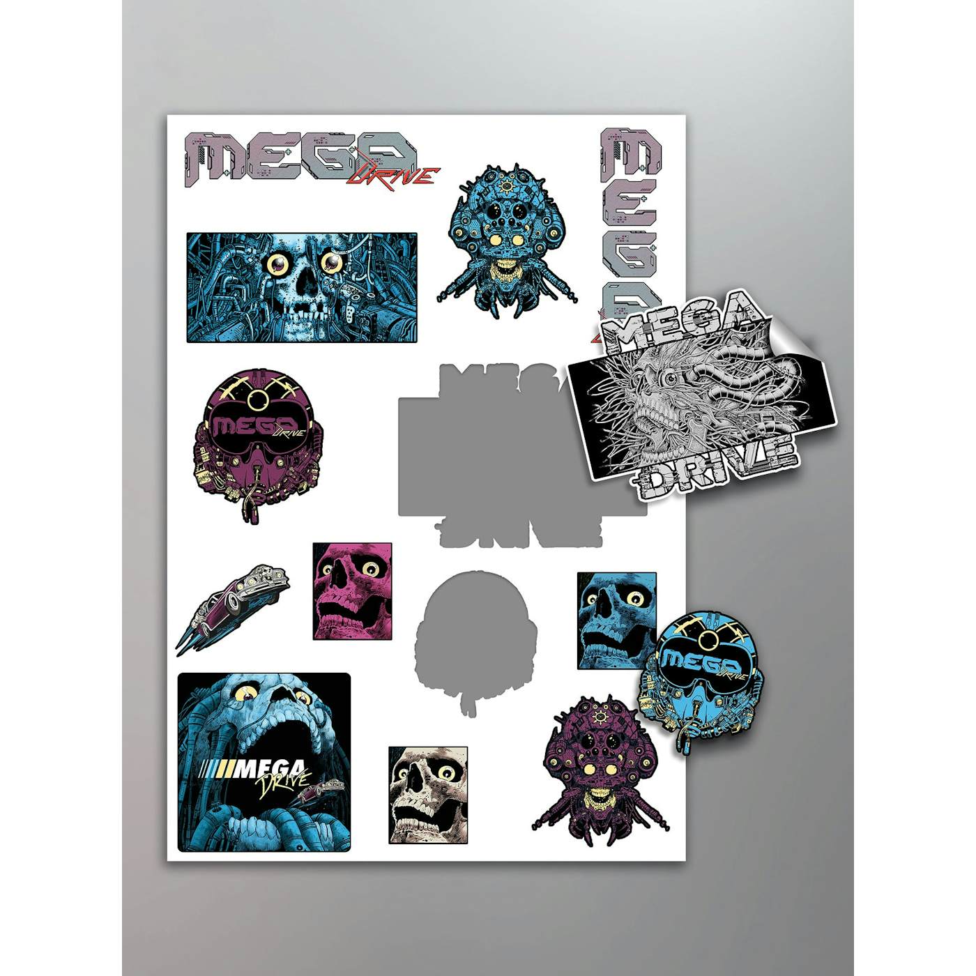 Mega Drive - 198XAD Sticker Sheet